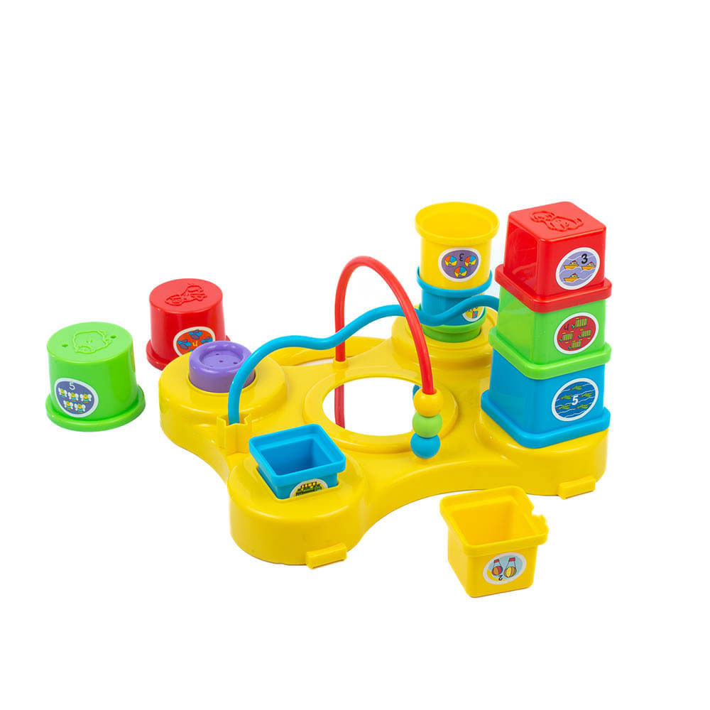 Tablero Didáctico Montessori con Actividades Sensoriales img #1