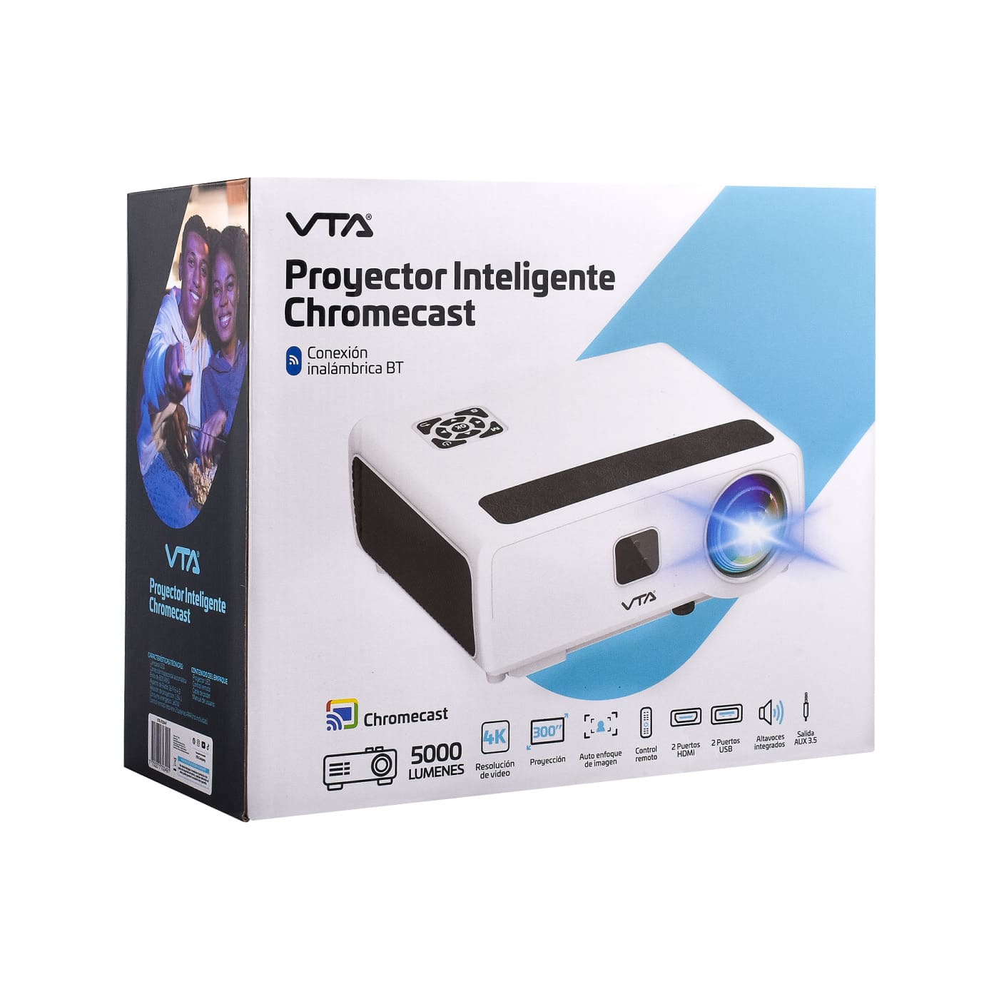 Proyector WiFi 4K de 5000 Lumenes Con Chromecast VTA img #6