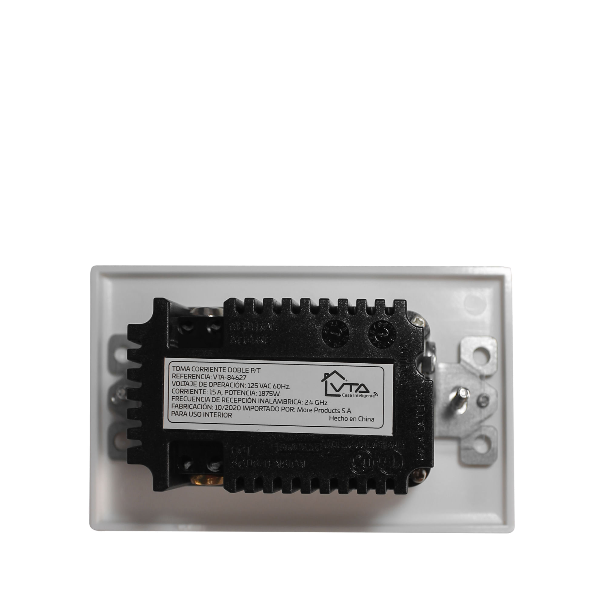 Tomacorriente Fija Doble VTA+ Smart Home img #2
