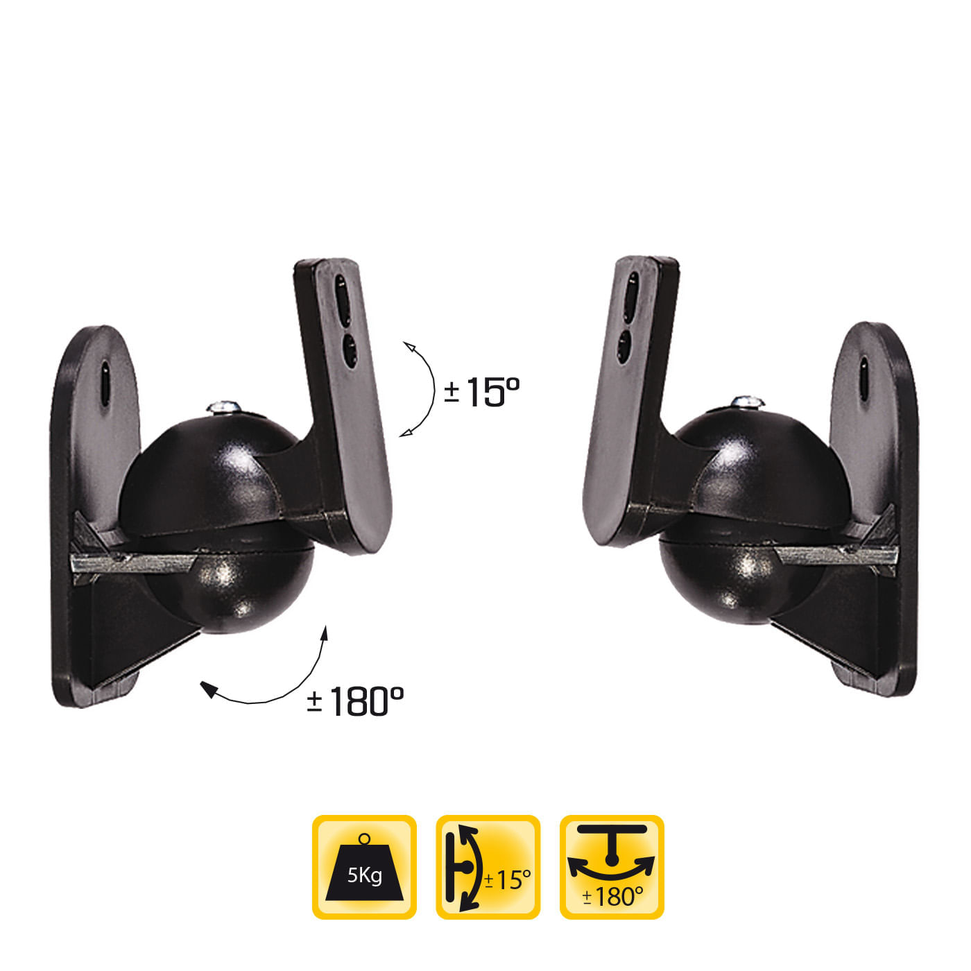 Soporte de Pared Tezzio Para Parlantes x 2 Unidades img #2