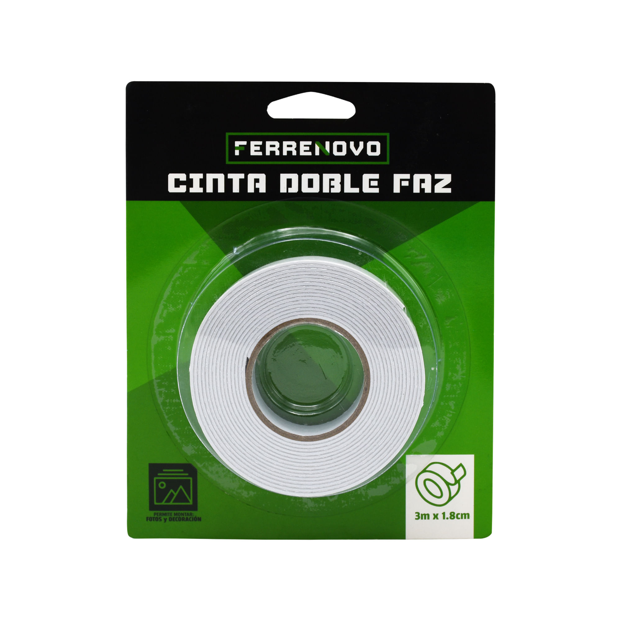 Cinta Doble Faz Superficies Lisas 3 Metros Ferrenovo img #3