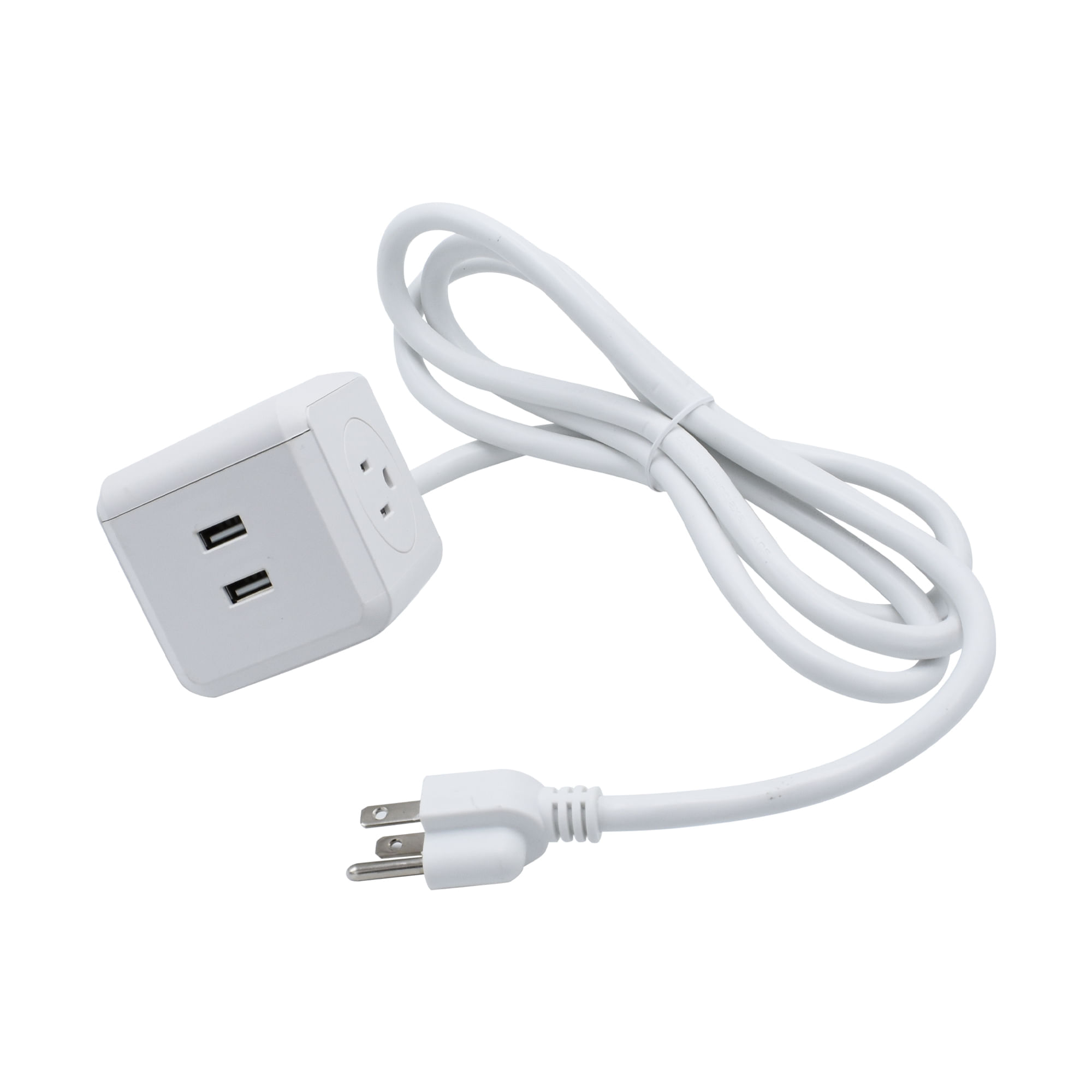 Multitoma Tipo Cubo VTA 3 Salidas P/Tierra 2 USB img #5