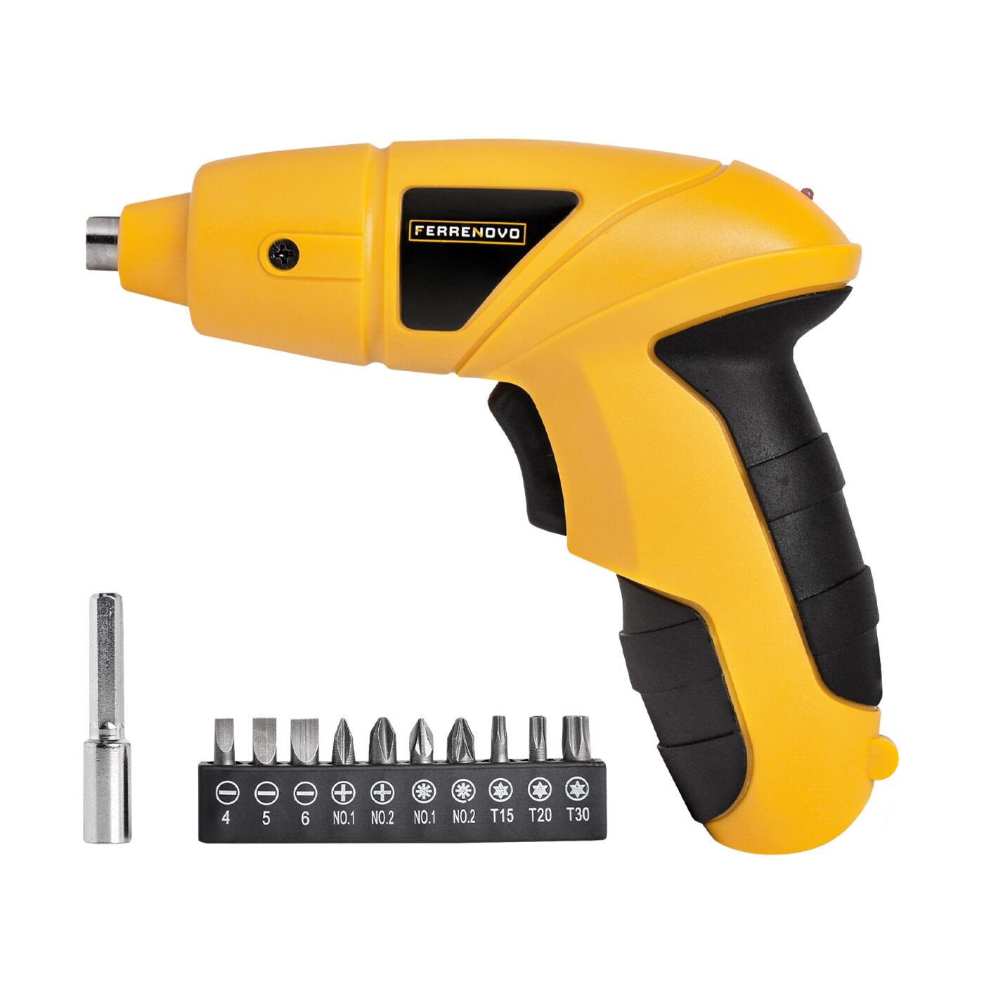 Destornillador Inalámbrico Ferrenovo con Carga USB + 10 Puntas img #1