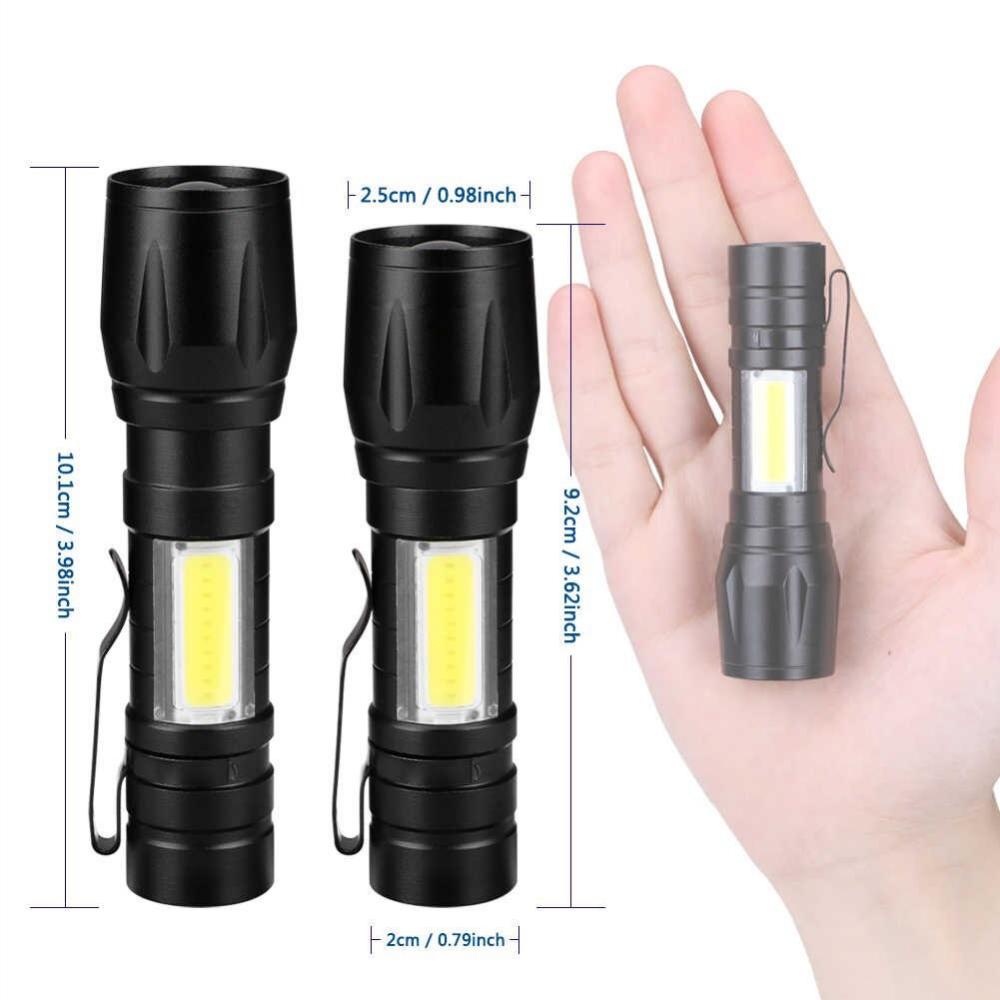 Mini linterna LED de bolsillo, luz potente, recargable, multiusos, de largo  alcance, portátil, ultrabrillante, pequeña, para