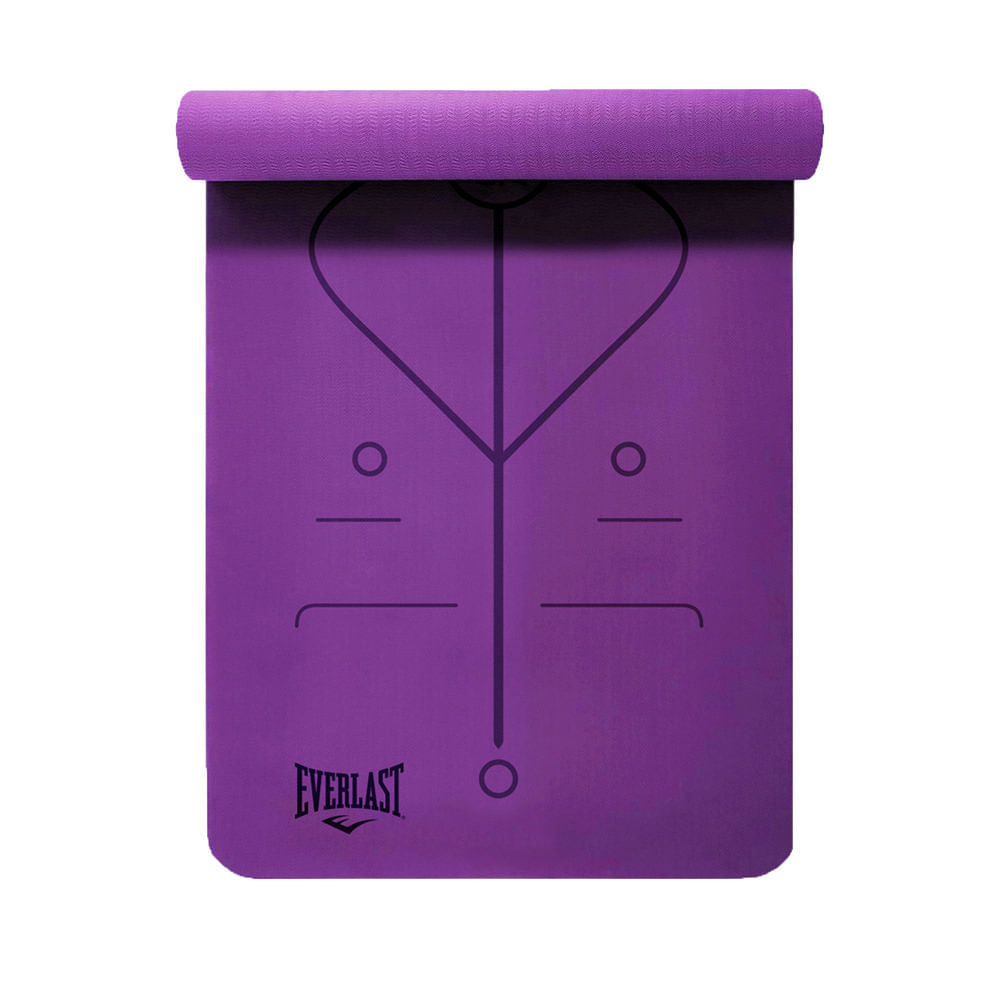 Colchoneta Tapete Yoga Mat Pro 5mm Everlast Morado img #1