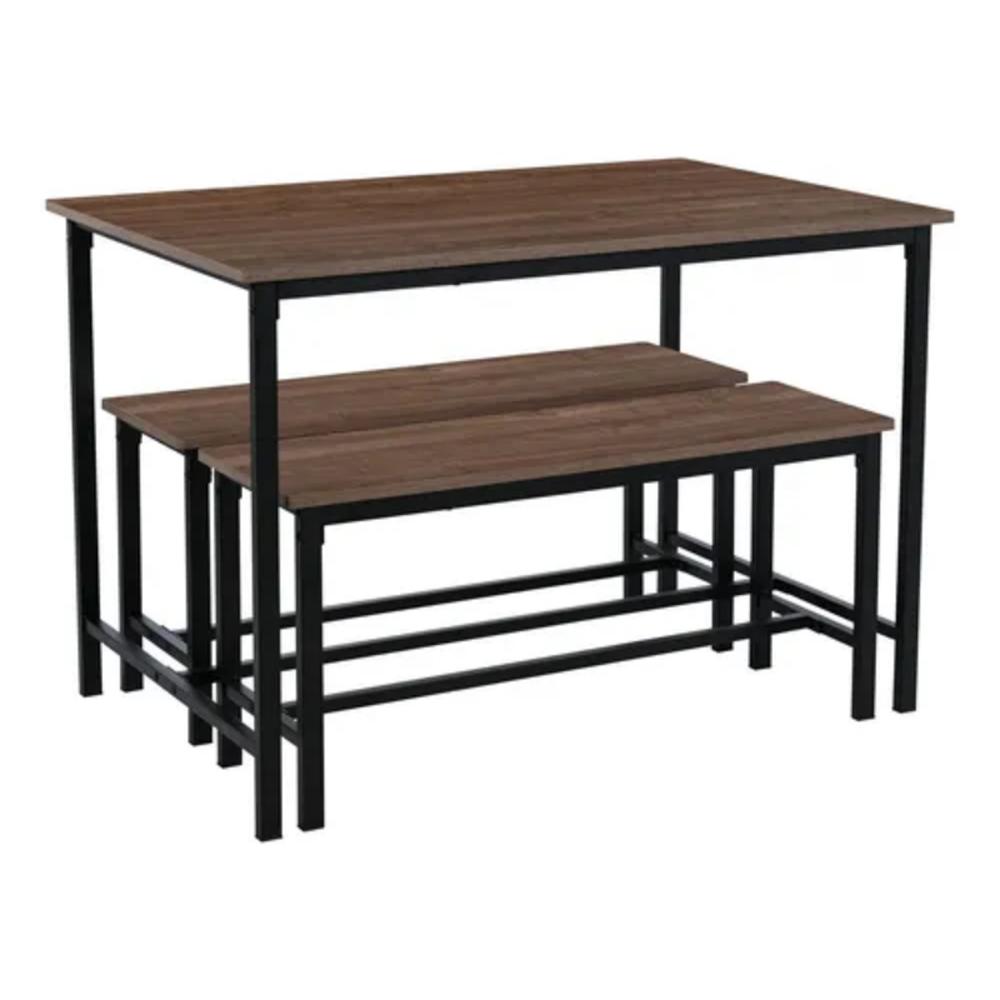 Juego De Comedor Retro Rectangular De 6 Puestos img #1