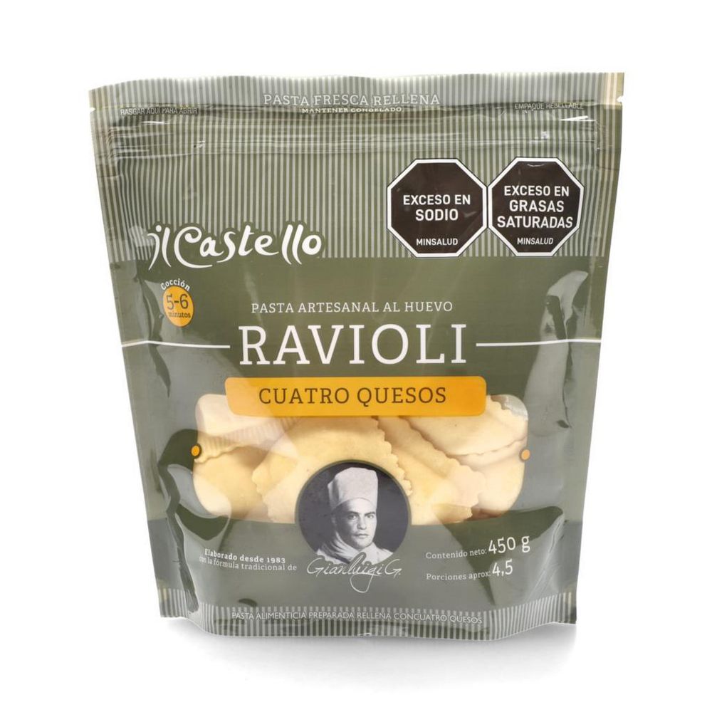 Ravioli 4 Quesos IL CASTELLO 450  gr img #1