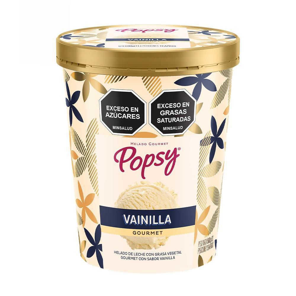 Helado POPSY sabor vainilla gourmet (600  gr) img #1