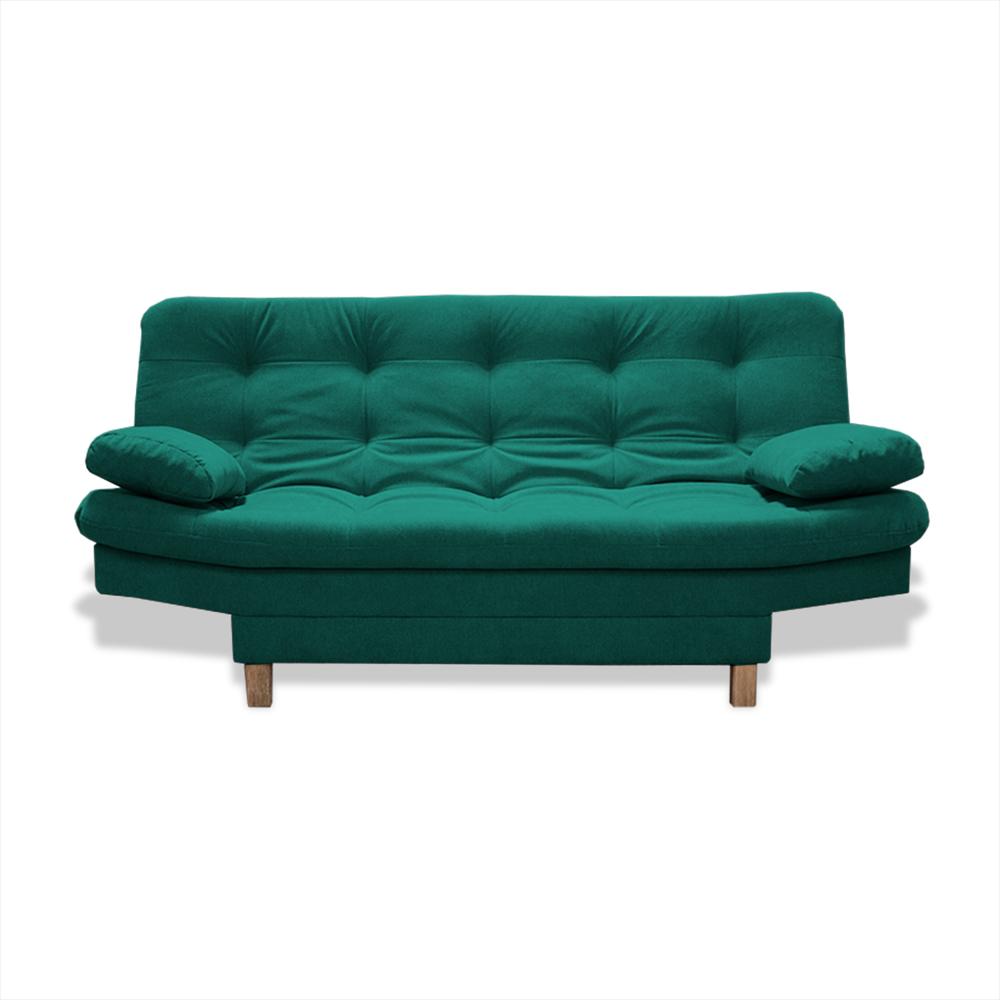 Sofacama Bakers 3 Posiciones Verde + Cojines img #1