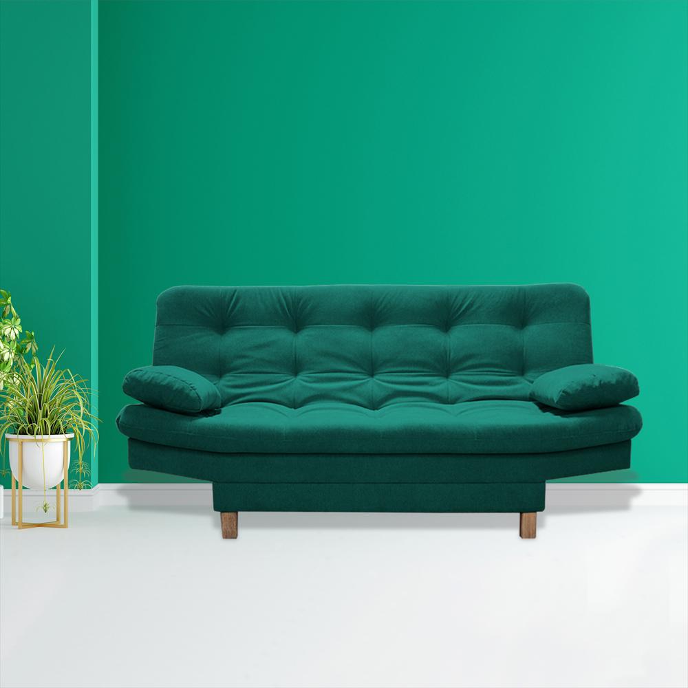Sofacama Bakers 3 Posiciones Verde + Cojines img #2