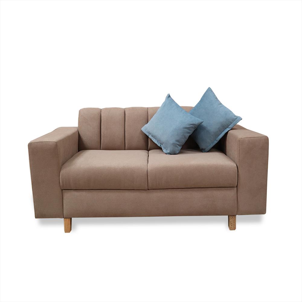 Sofa Noah 2 Puestos Camel + Cojines img #1