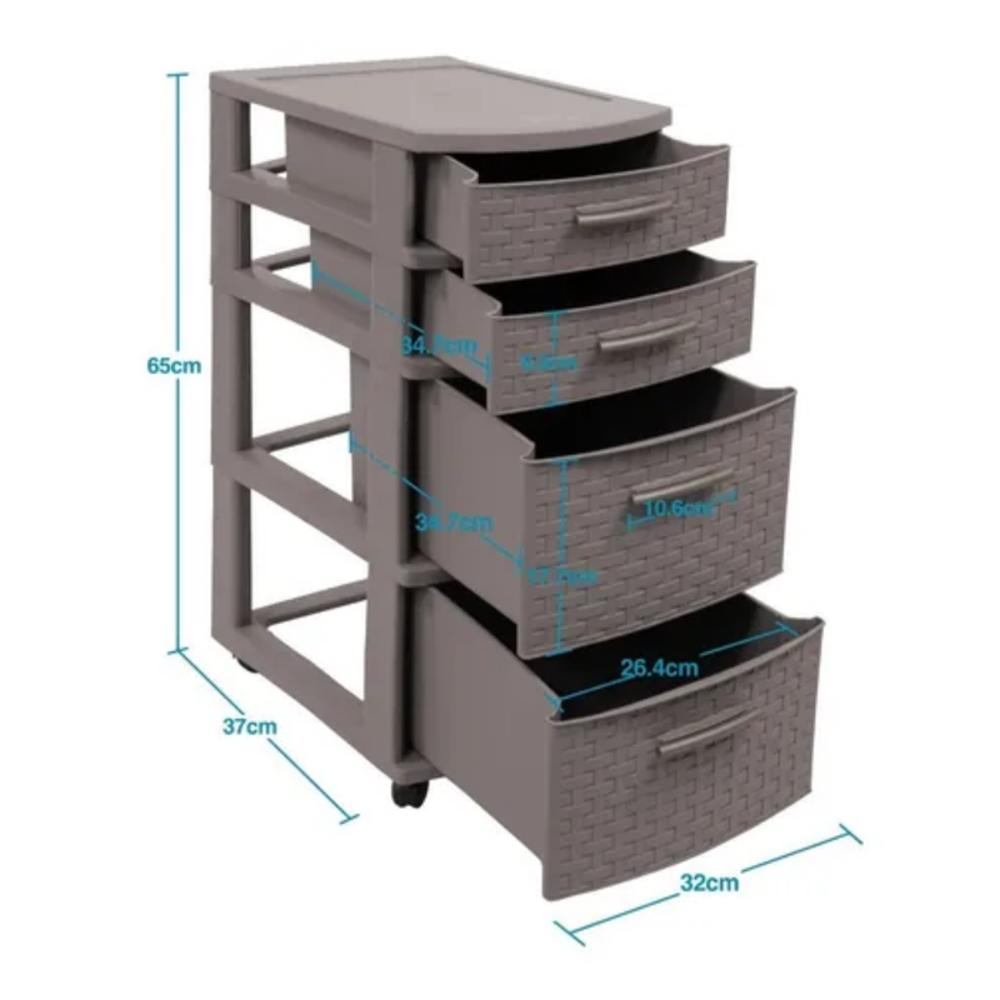 Gavetero Infinity Modular 4 Niveles Marca Mq img #2