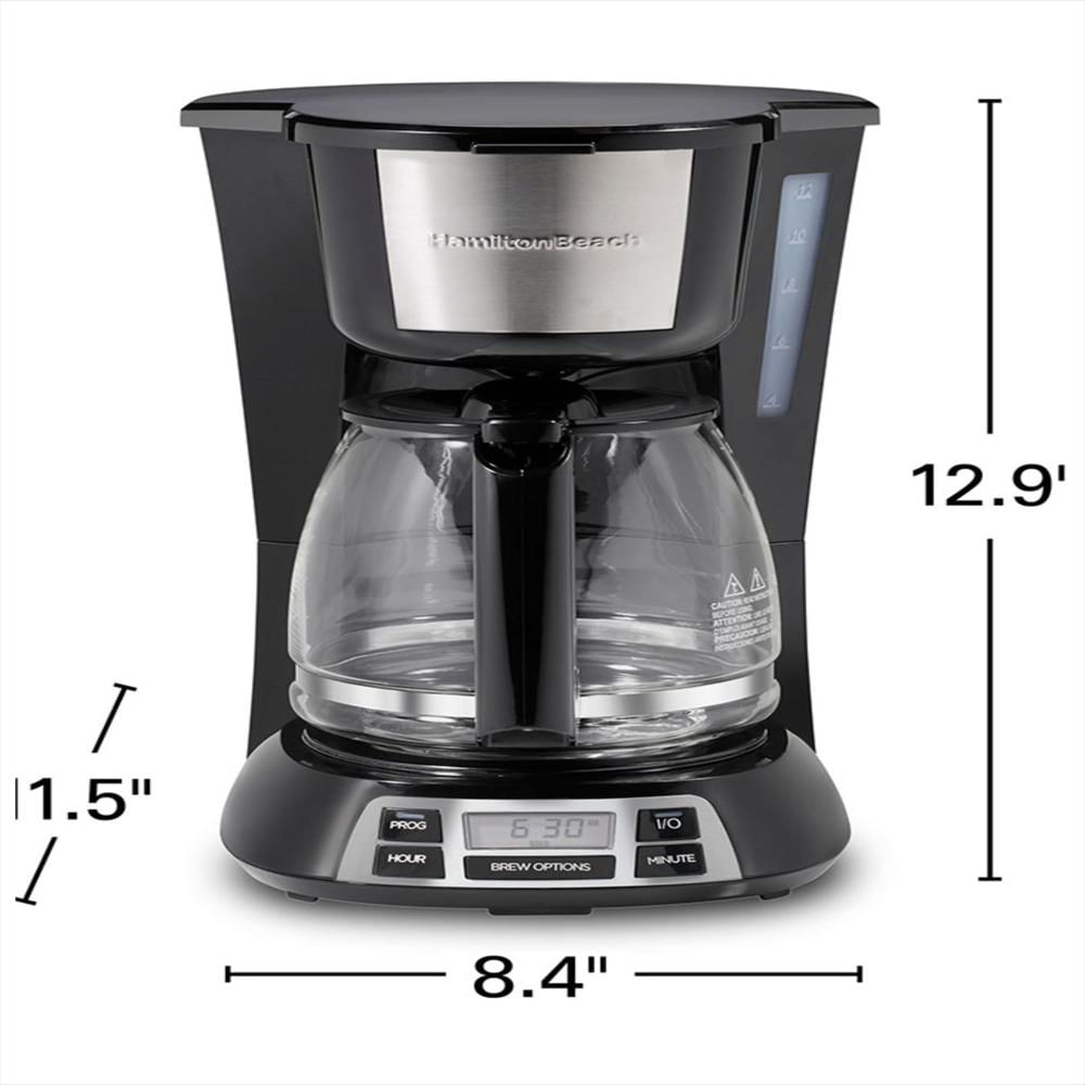 Cafetera Programable Bold Brew De 12 Tazas Hamilton Beach img #5
