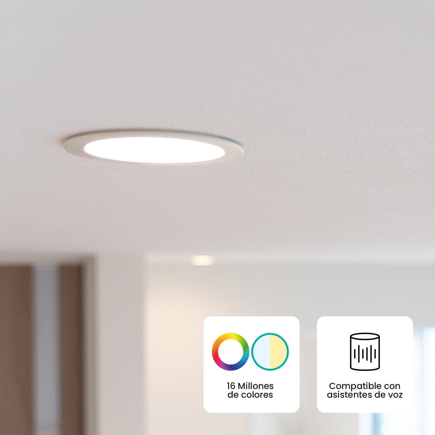 Panel LED Inteligente de Incrustar VTA+ Smart Home NED 6,5” 12W img #4