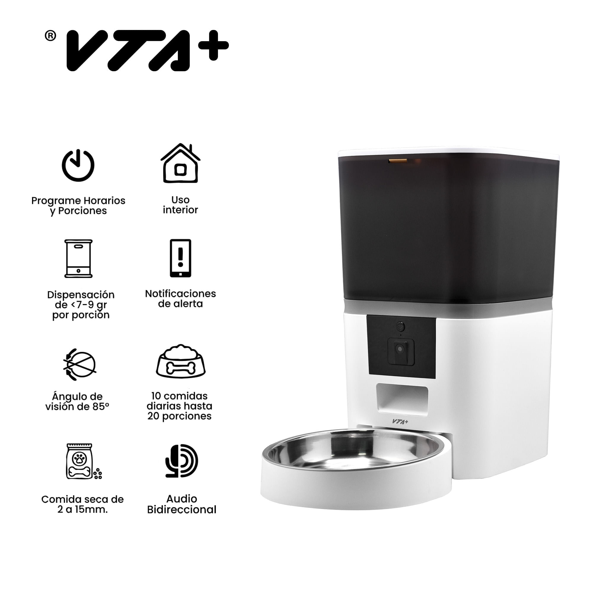 Comedero inteligente para Mascotas 6 Litros con Cámara Active 2 VTA+ img #6