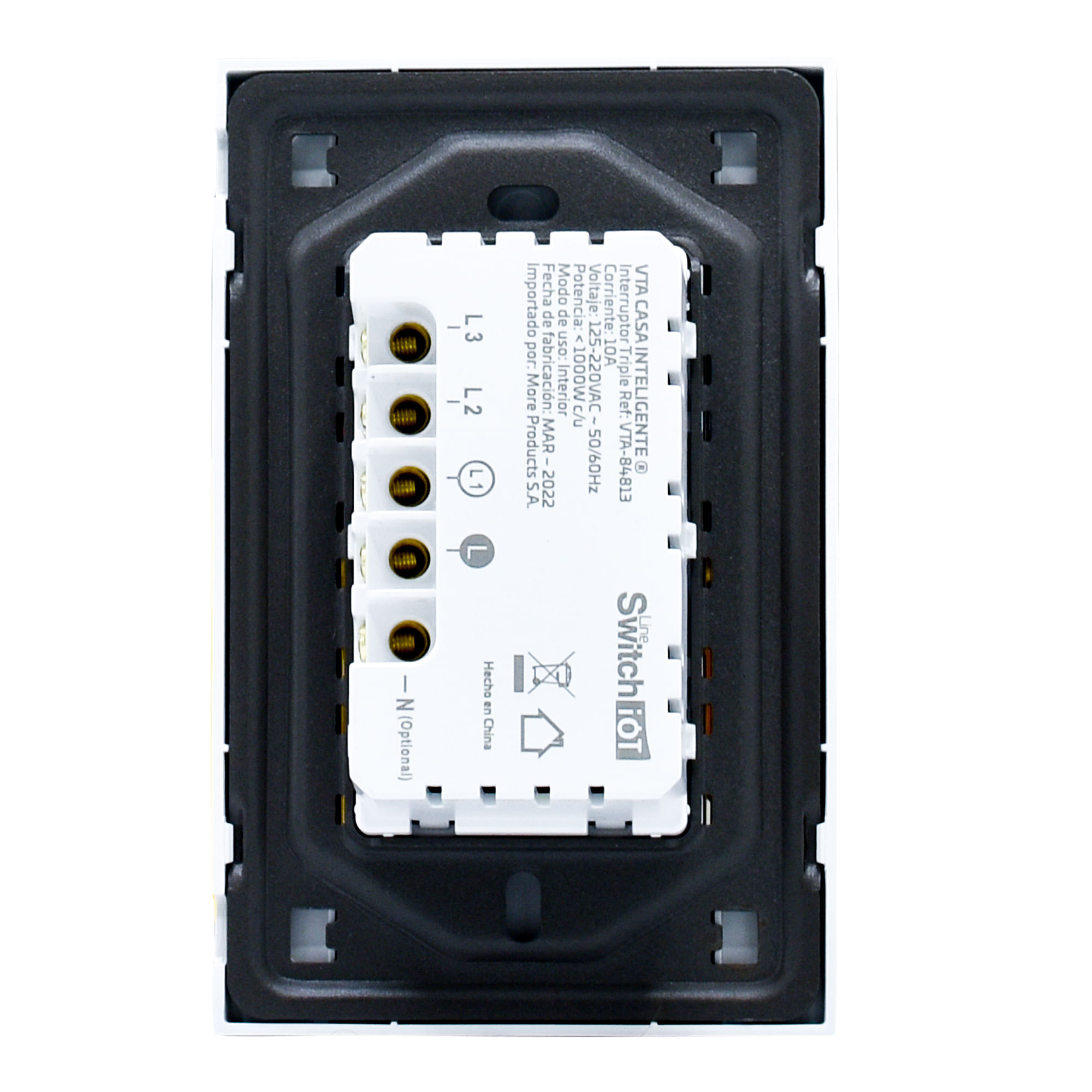 Interruptor Pulsador Triple Switch IOT VTA Smart Home img #3