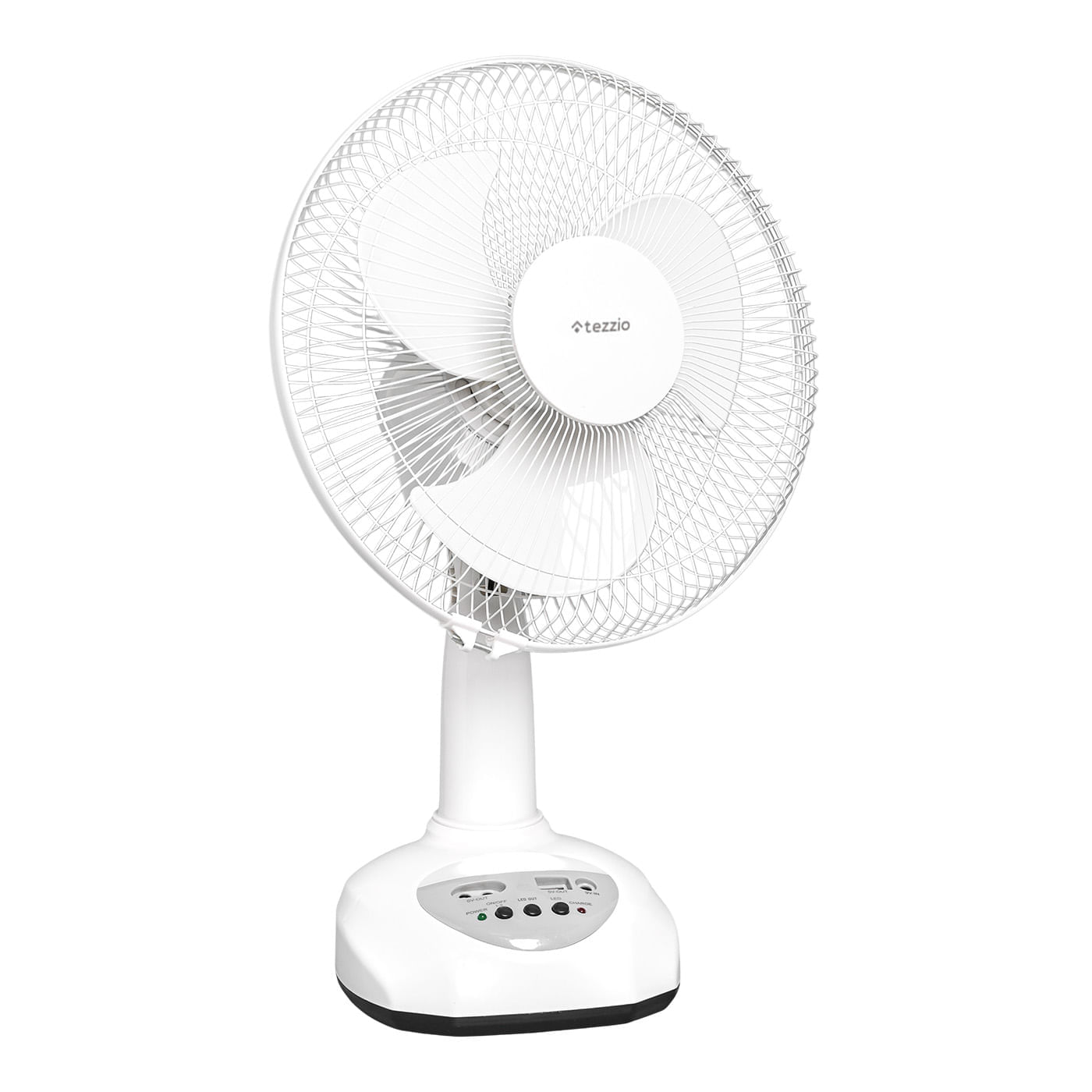 Ventilador de Mesa Recargable 12” con Panel Solar, Bombillos LED y Puerto USB – 35W img #3