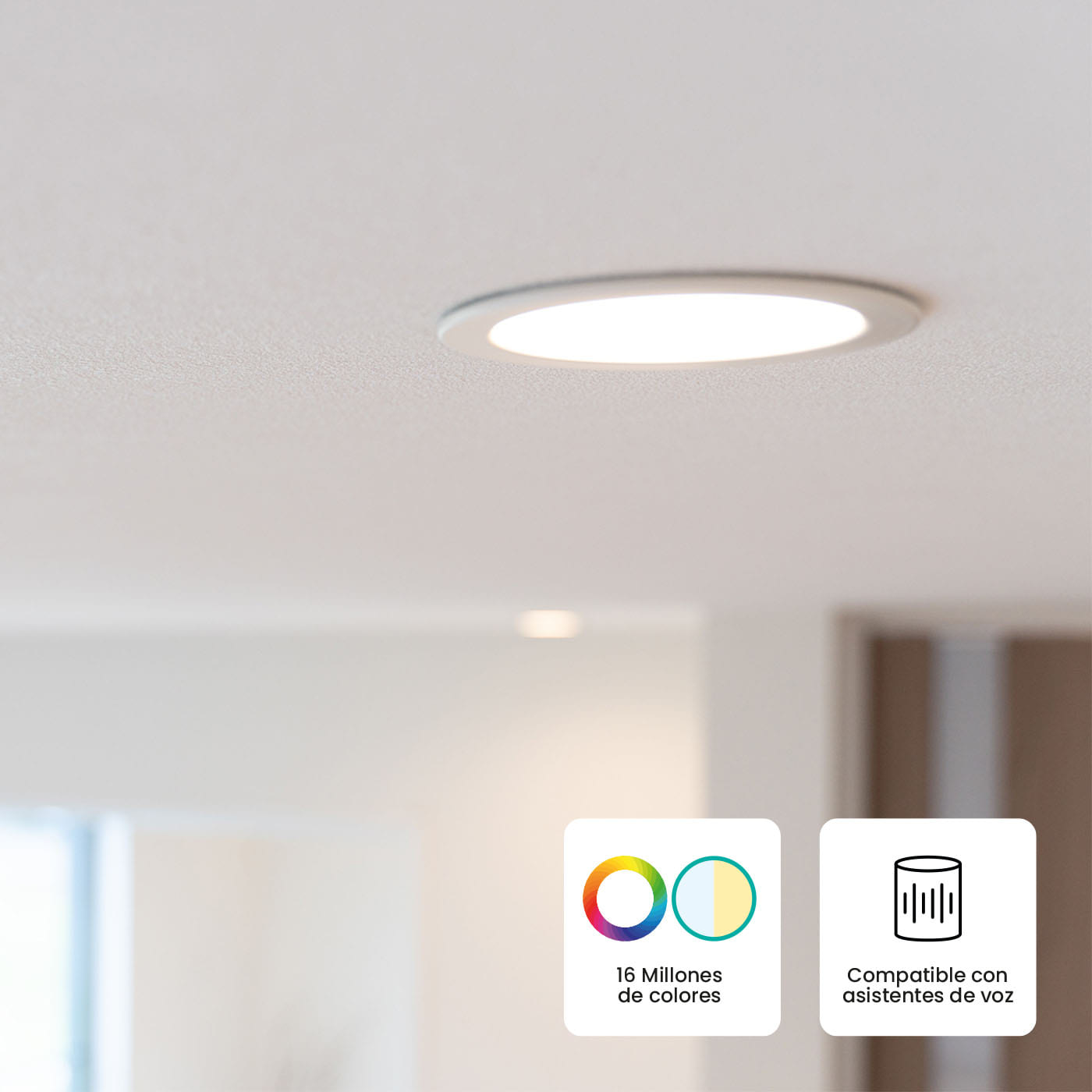 Panel LED Inteligente de Incrustar  VTA+ Smart Home NED 8,5” 18W img #4