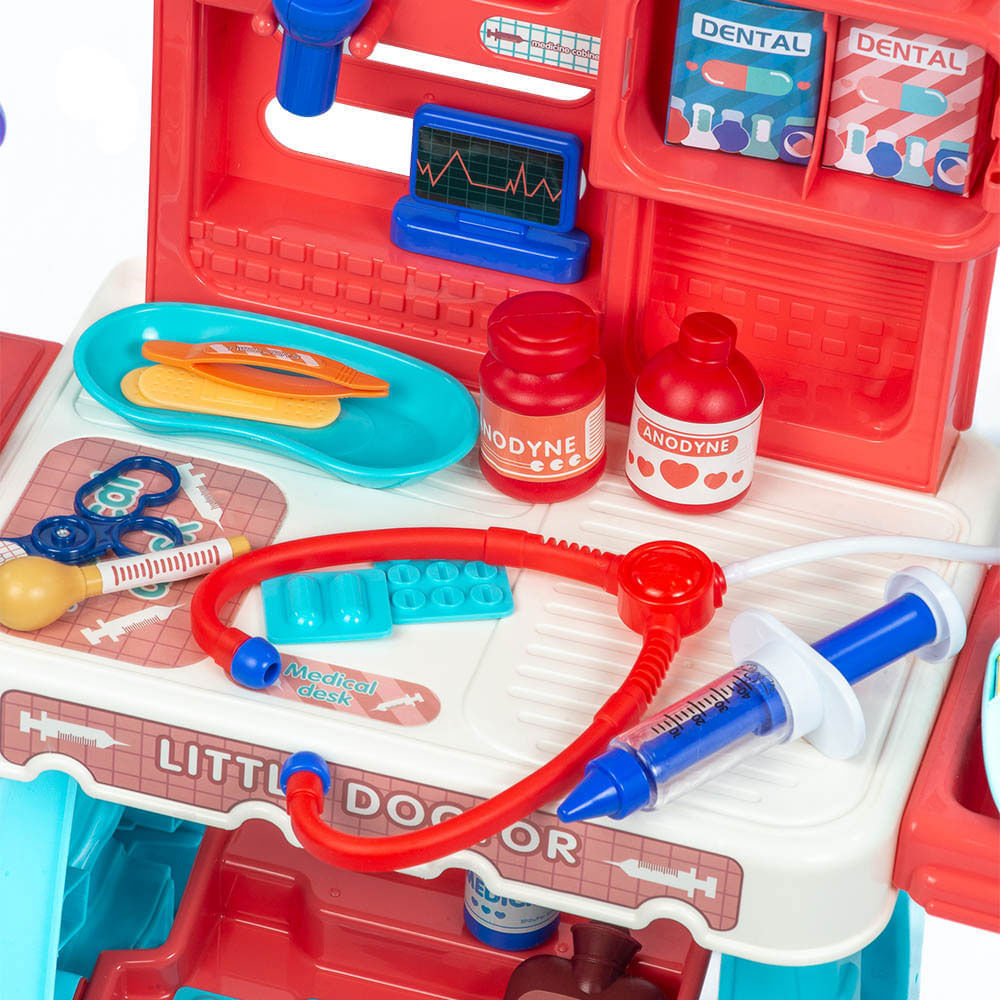 Set Estación Médica de Juguete para Armar Juego de Rol Infantil img #2
