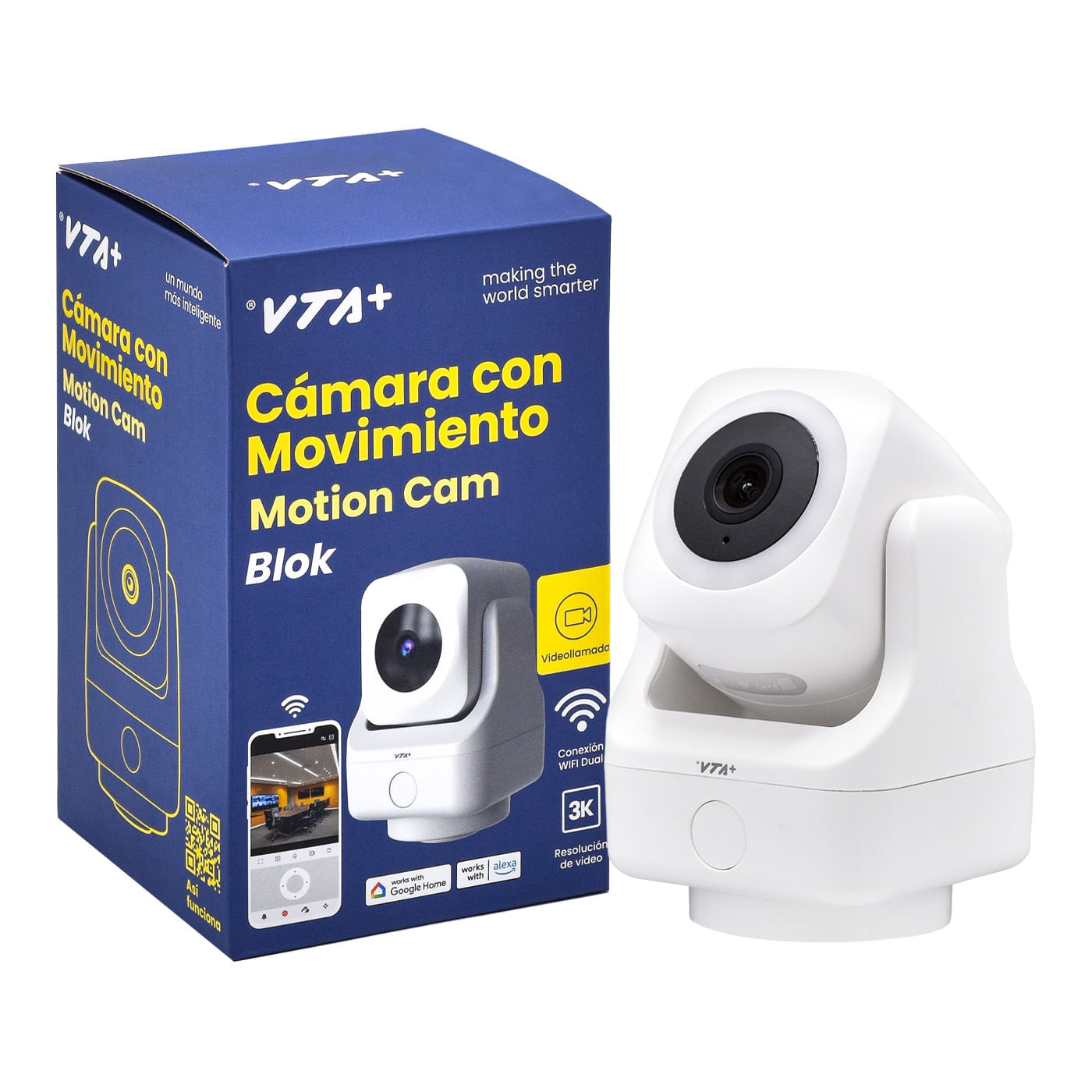 Cámara Inteligente Blok 3K VTA+ Dual Band Movimiento Interior con Zoom y Visión Nocturna img #5