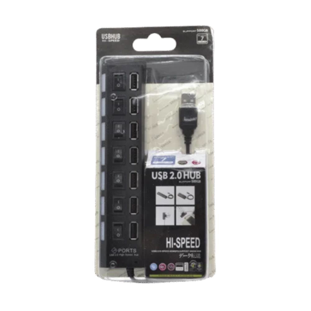 Hub Usb 2.0 Switch Led X7 Hub5 10800 img #2