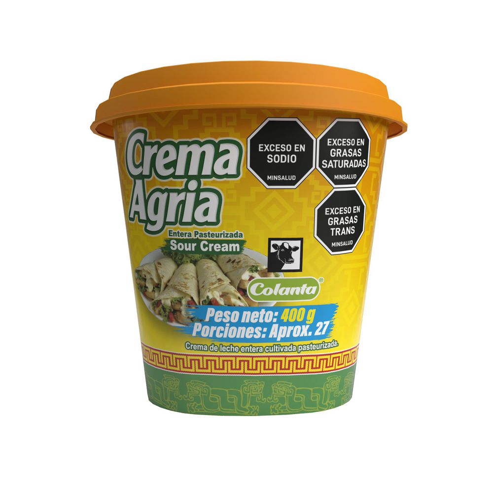 Crema agria  COLANTA entera untable (400  gr) img #1