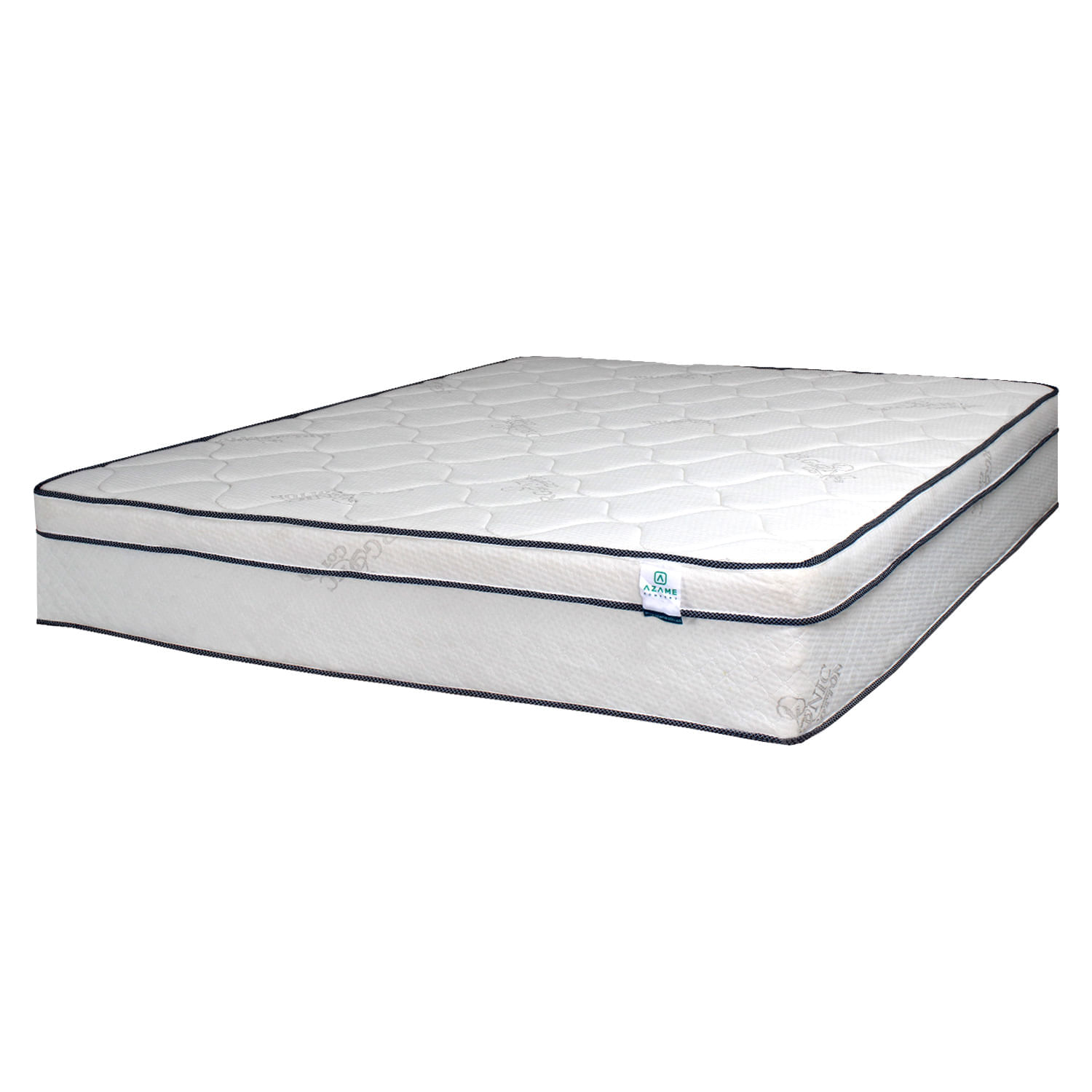 Colchon Enrollado Luxury Sencillo Ortopedico Firmeza Media Resortes Pocket Tela Antiflama 100x190cm img #3