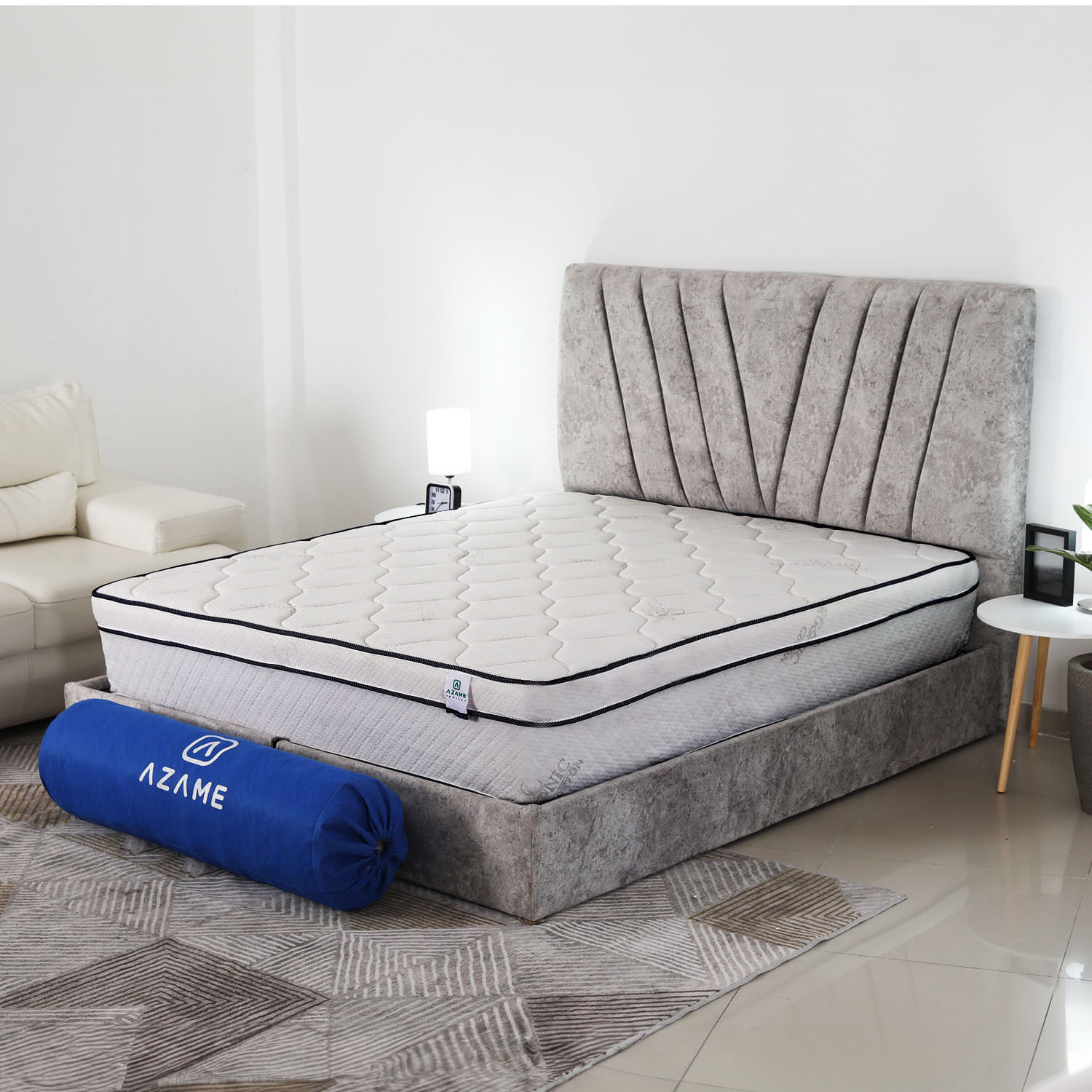 Colchon Enrollado Luxury Semidoble Ortopedico Firmeza Media Resortes Pocket Tela Antiflama 120x190cm img #5