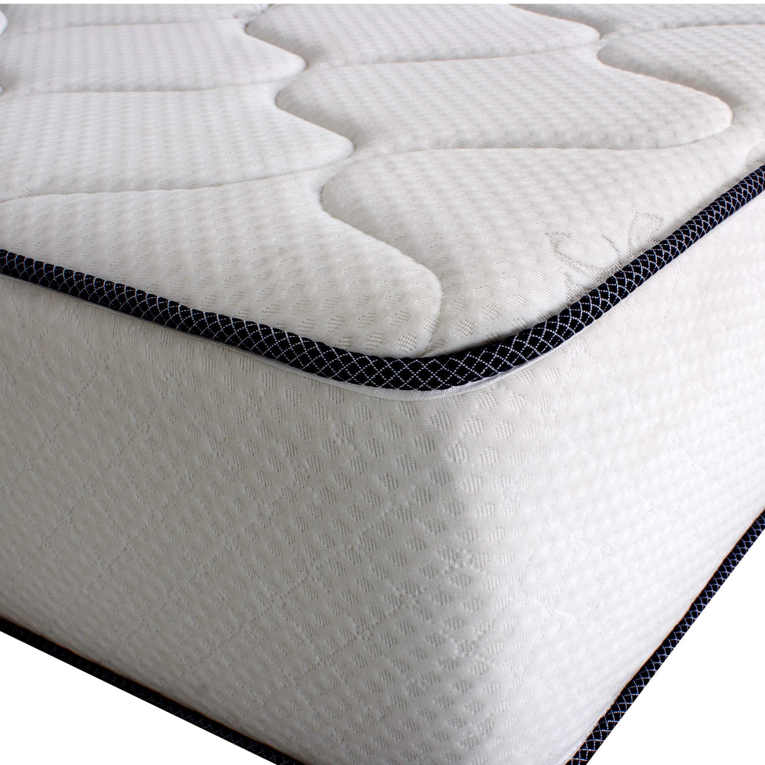 Colchon Enrollado Deluxe Sencillo Ortopedico Firmeza Media Resortes Pocket Doble Lado Encajonado en Espuma Tela Antiflama 100x190cm img #4