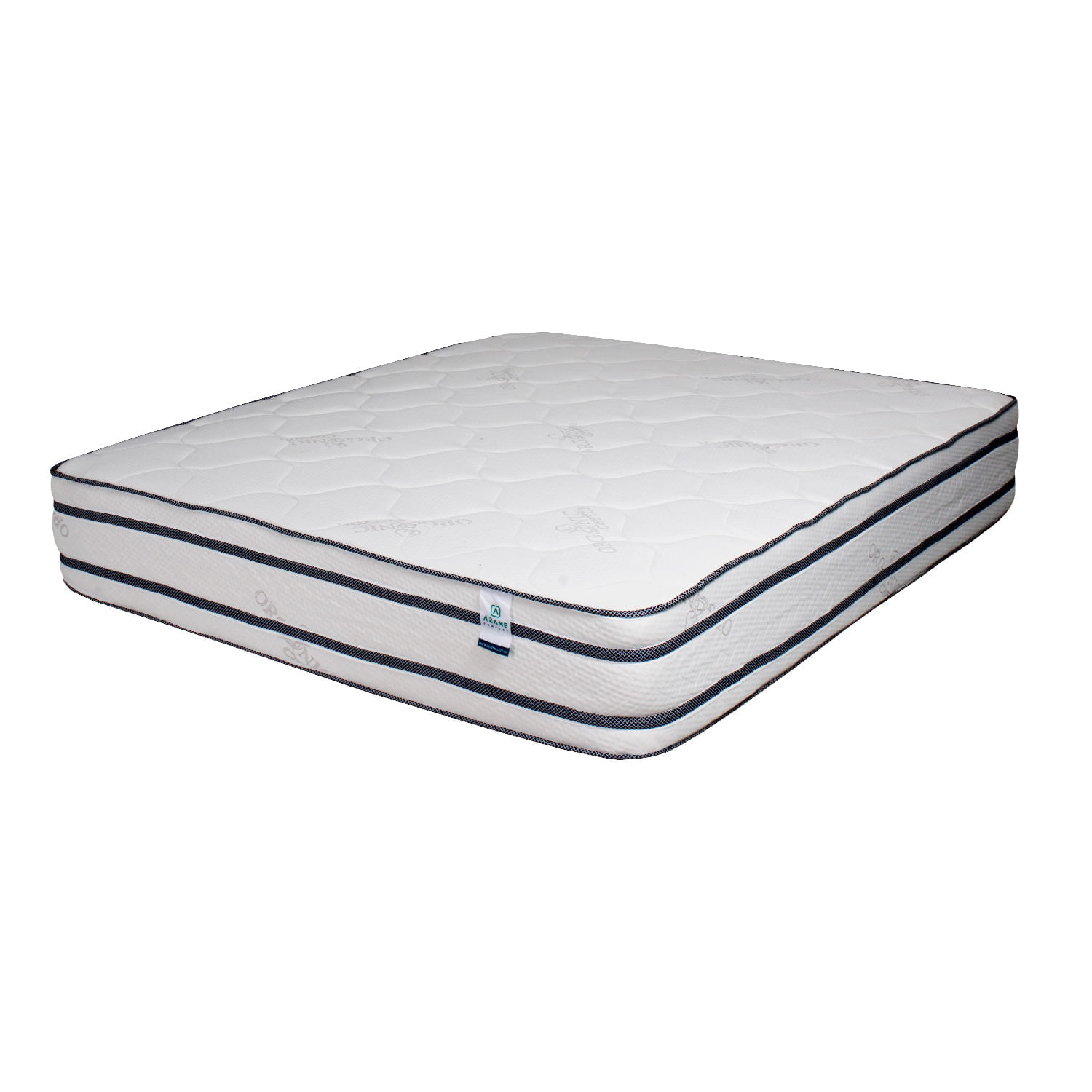Colchon Enrollado Premium Doble Ortopedico Firmeza Alta Espuma Densidad 26 Doble Lado Tela Antiflama 140x190cm img #3