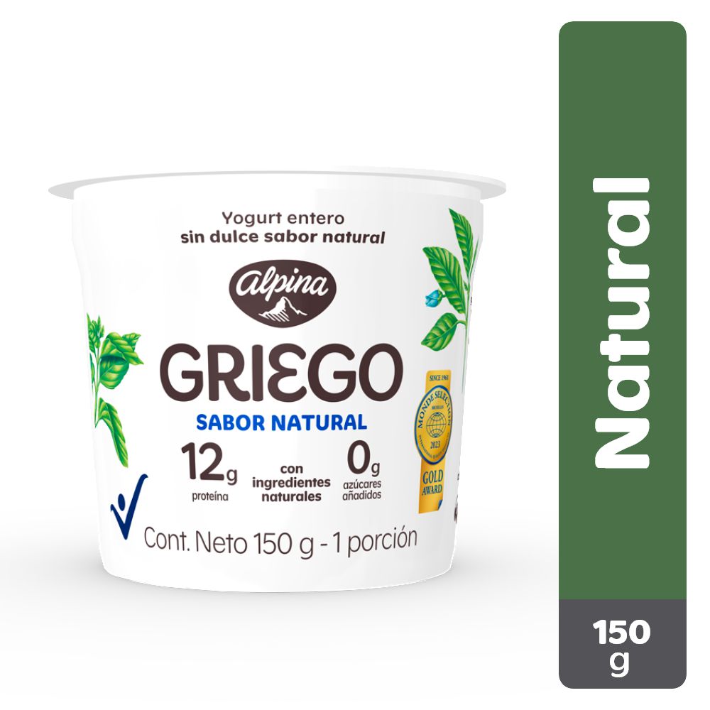 Yogurt griego ALPINA natural (141  ml) img #1