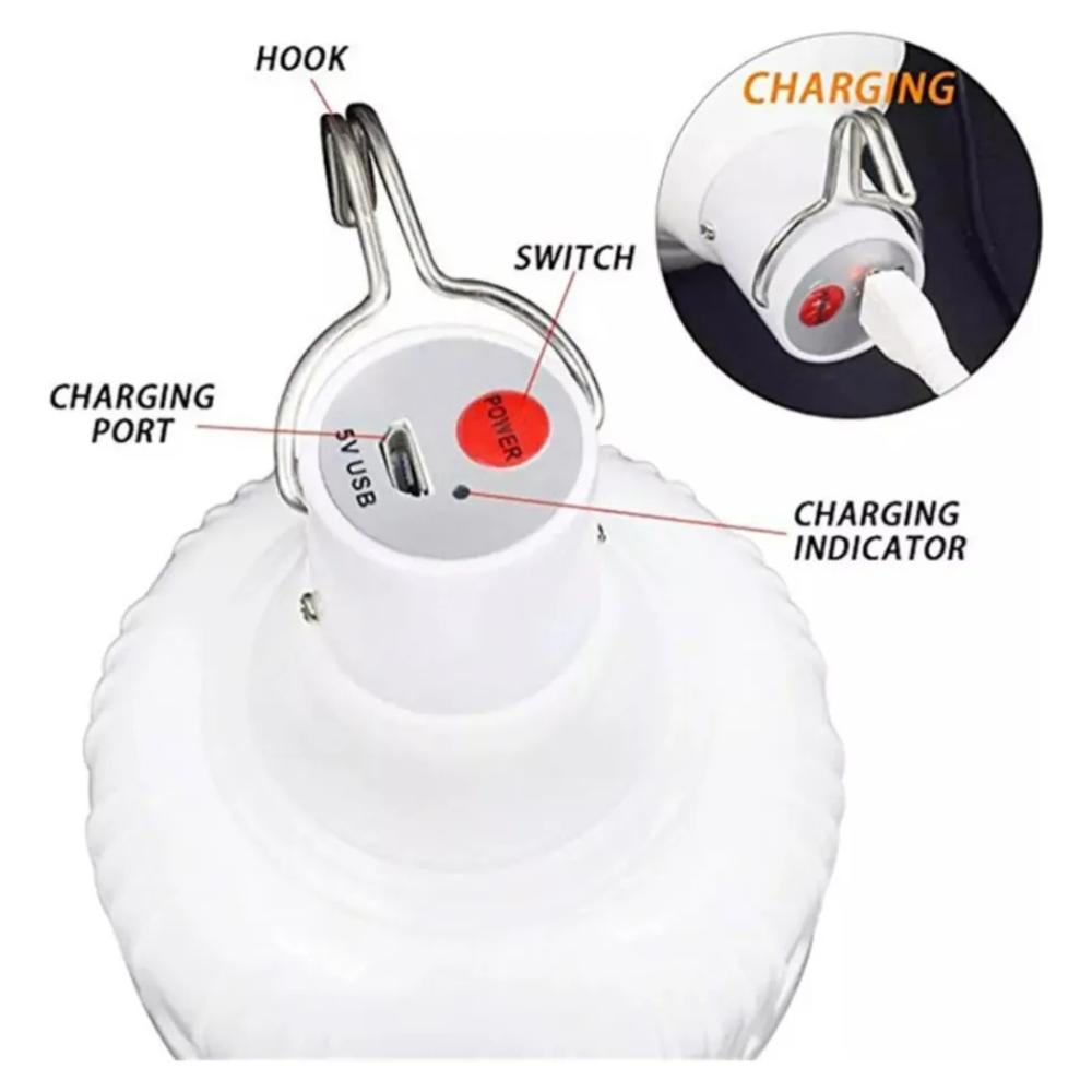 Bombillo Recargable Con Cable Usb img #5