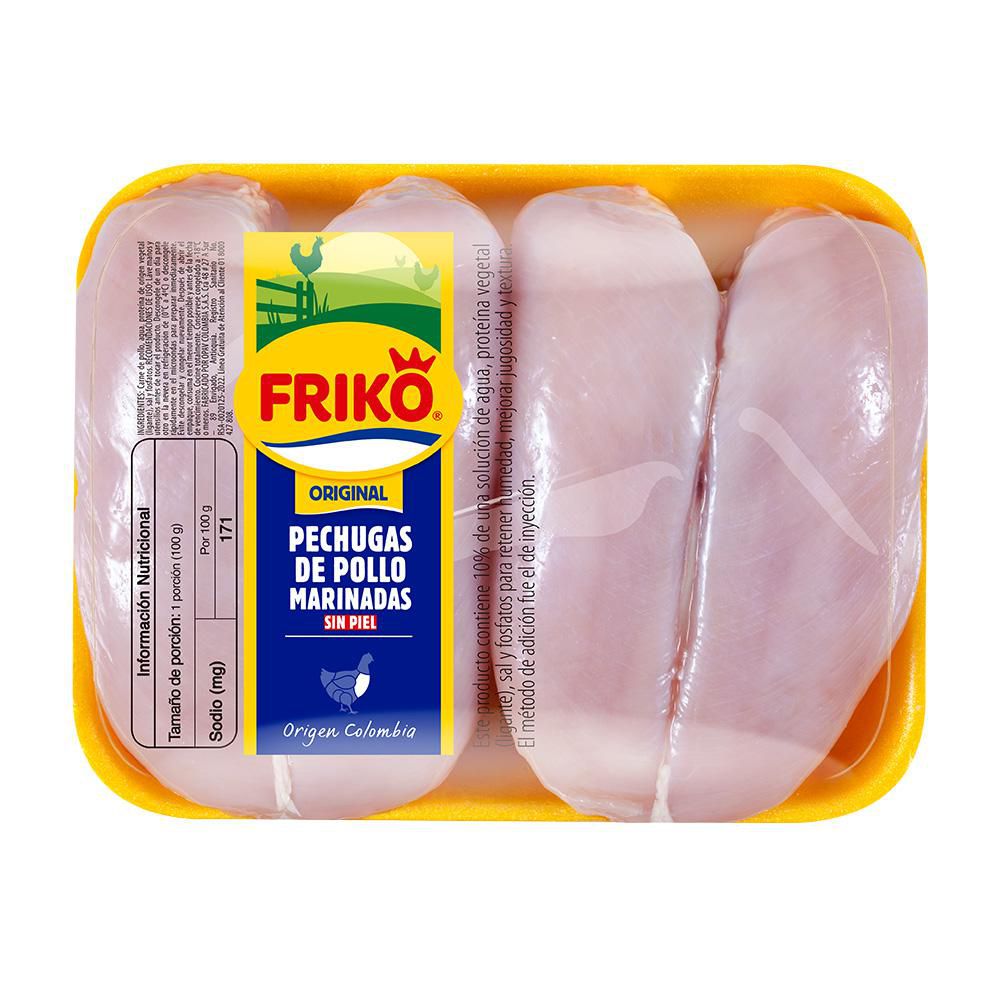 Pechuga de pollo FRIKO HF sin piel congelada img #1
