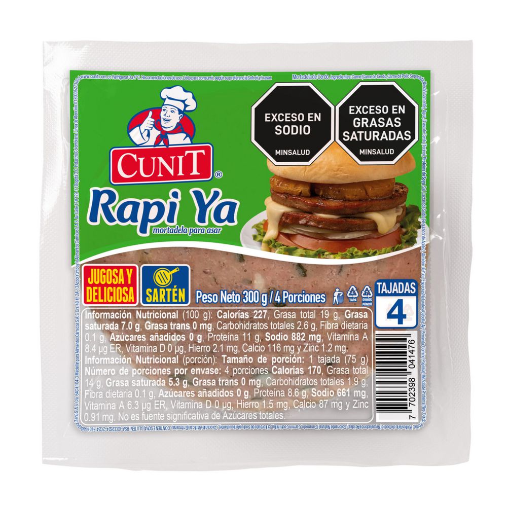 Mortadela Rapiya Precocida CUNIT 300  gr img #2