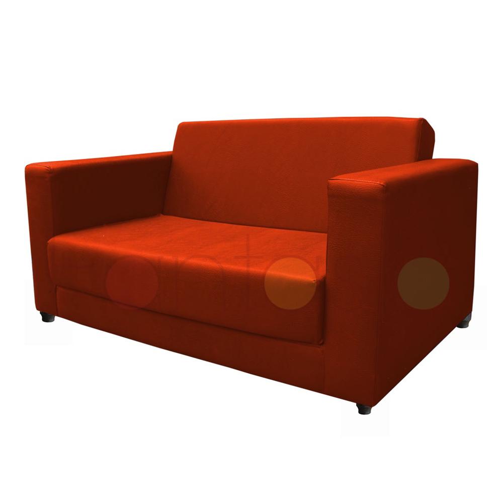 Sofa Cama Deko Gandy En Cuerotex Naranja img #1