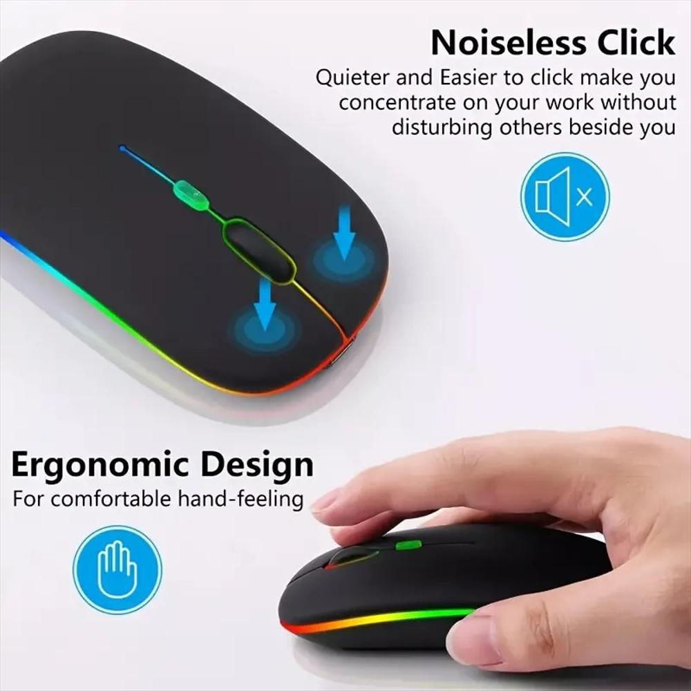 Mouse Optico Recargable img #3
