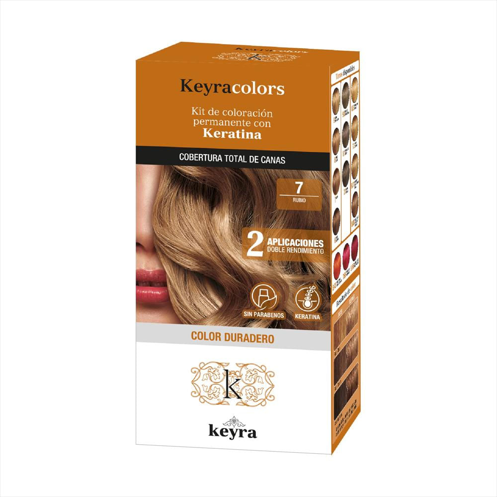 Tinte Cabello Keyra Kit 7 Rubio img #1