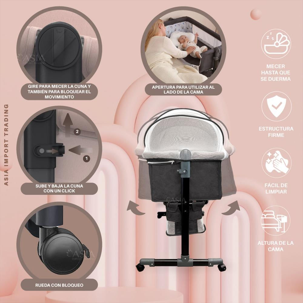 Cuna Colecho Color Gris img #3