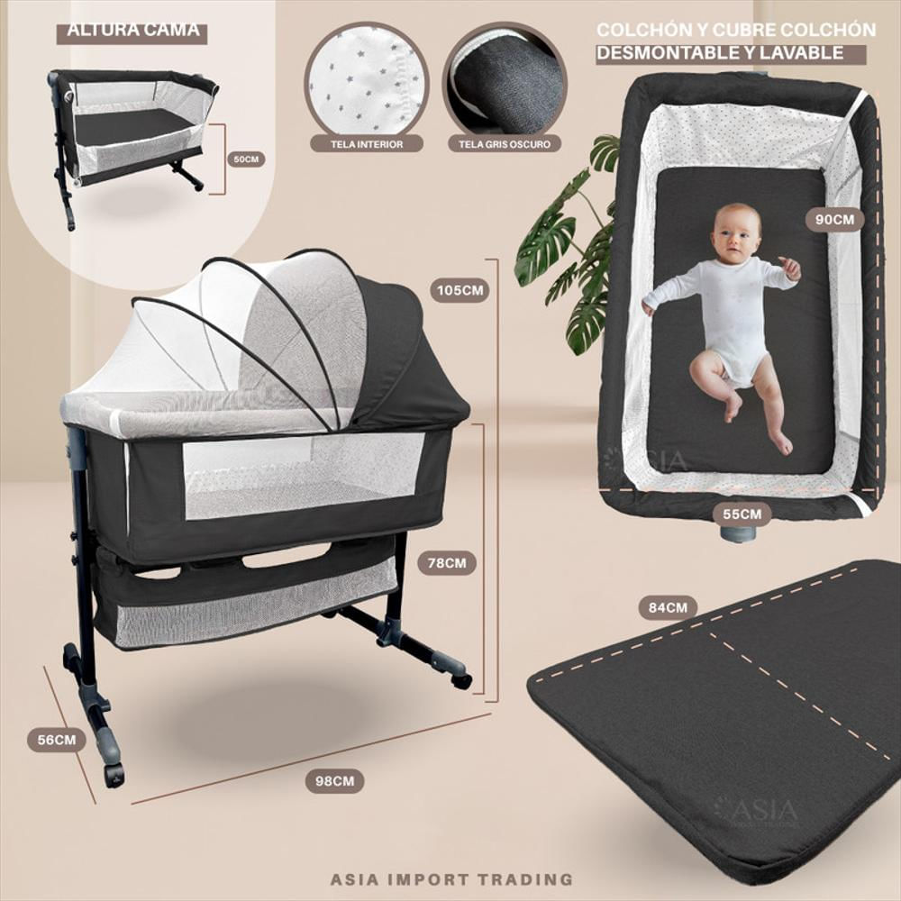 Cuna Colecho Color Gris img #4