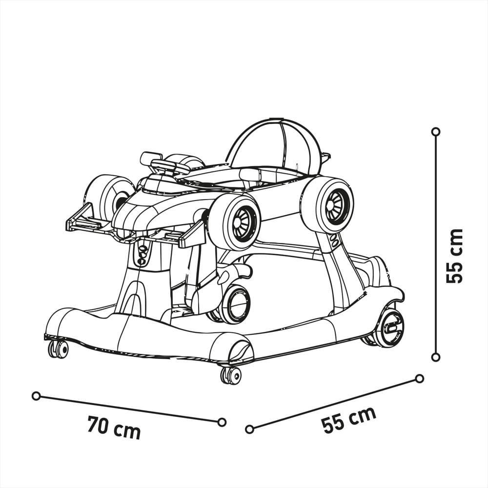 Caminador Andadera F1 Negro img #5