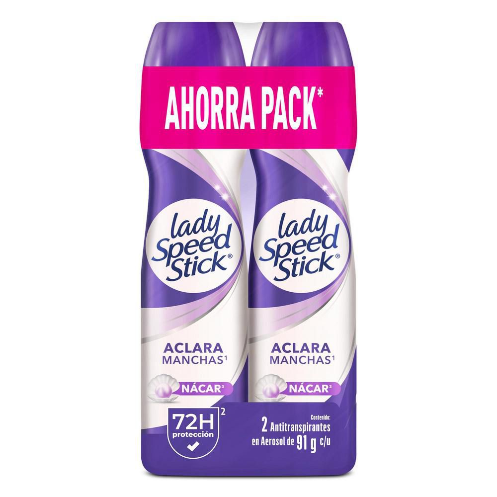 Desodorante mujer LADY SPEED STICK spray derma aclarado nácar (182  gr) img #1