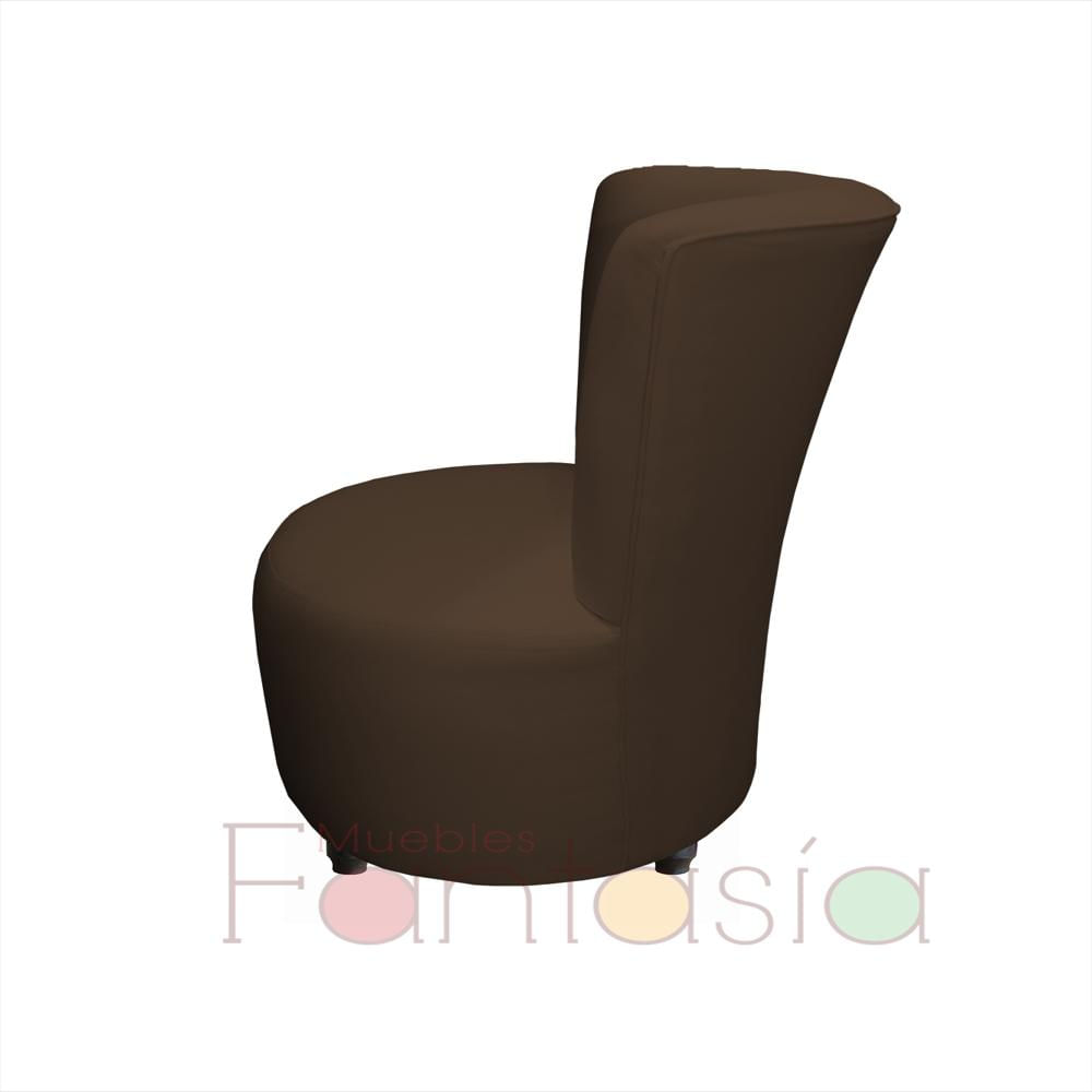 Puff Redondo Con Espaldar Chocolate img #2