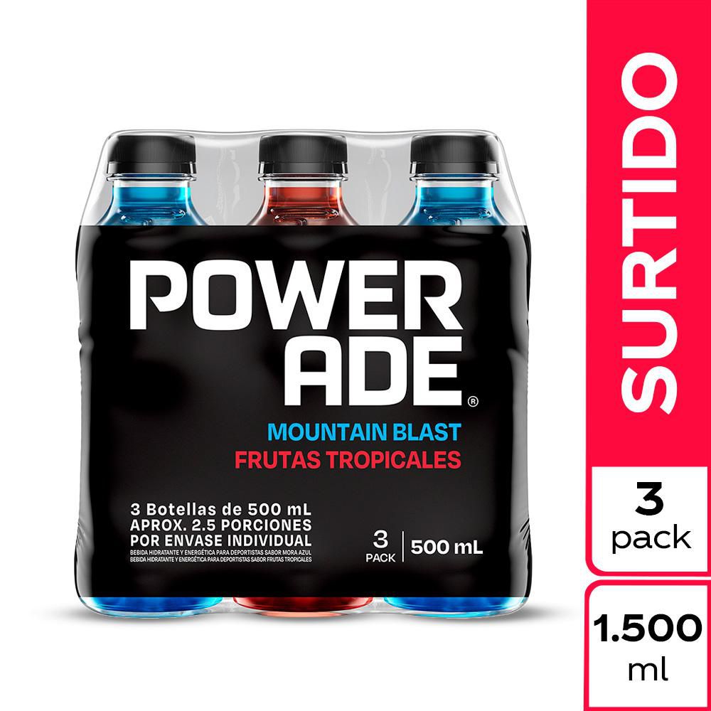 Bebida hidratante  POWERADE surtido x3und 500ml (1500  ml) img #1