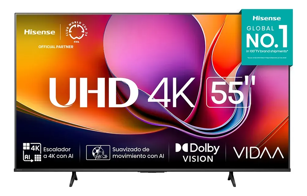 Televisor Hisense 55 Pulgadas Uhd 4K Smart A5nv