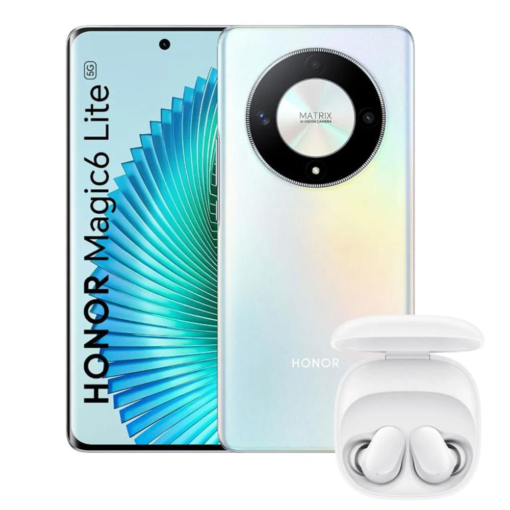 Celular Honor Magic 6 Lite 5G 256Gb 8Ram Plateado + Buds 6 Play img #1