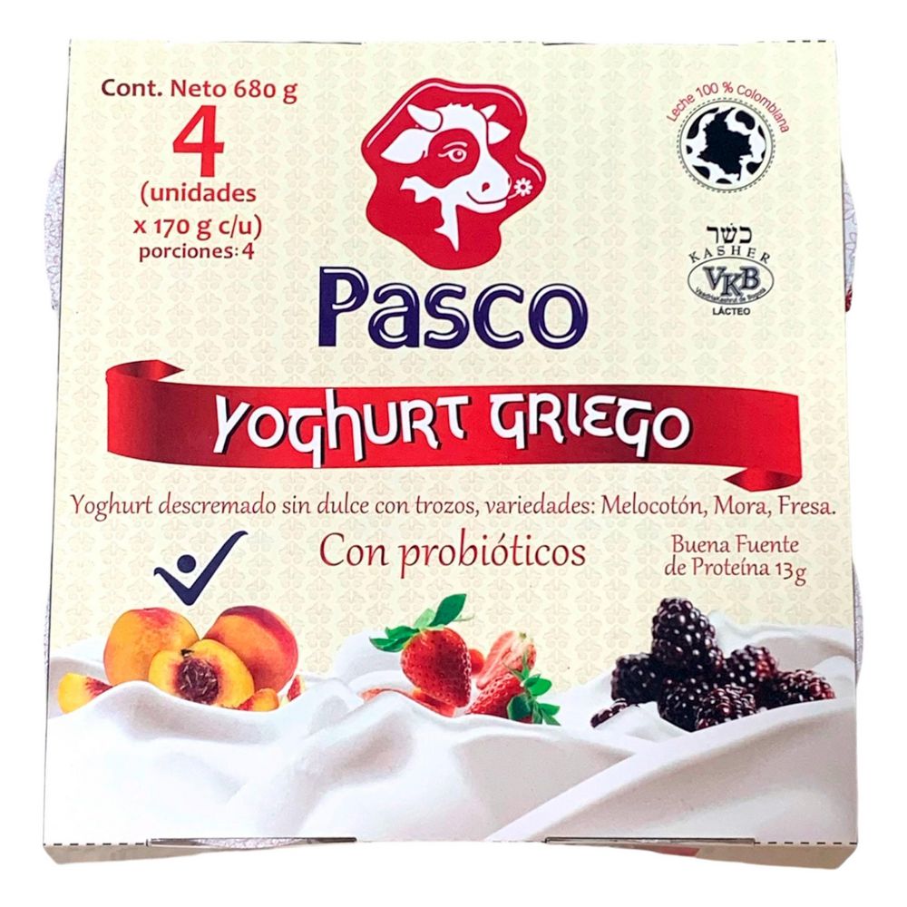 Yoghurt PASCO griego descremado (660  ml) img #1