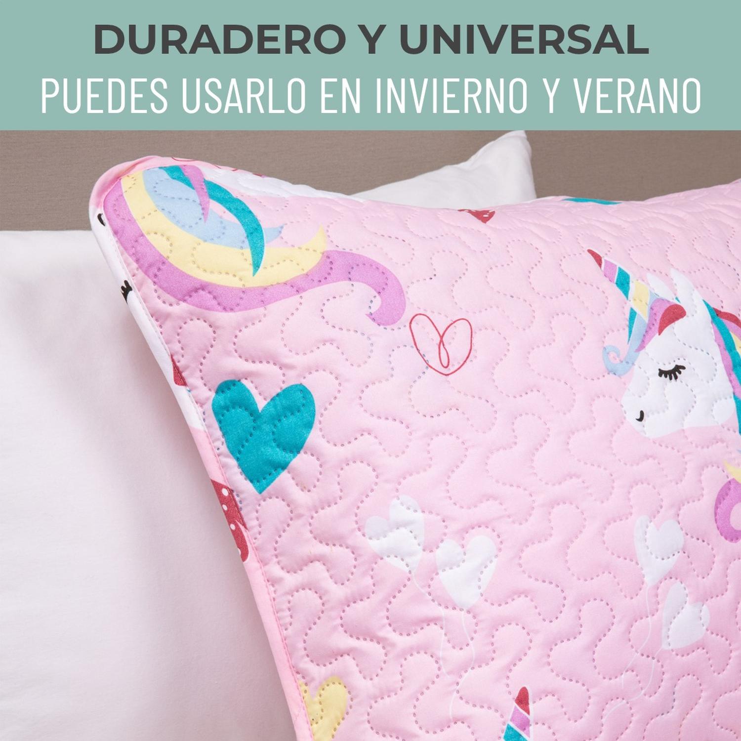 Cubrelecho Edredon Sencillo Estampado Niña Niño + Funda img #6
