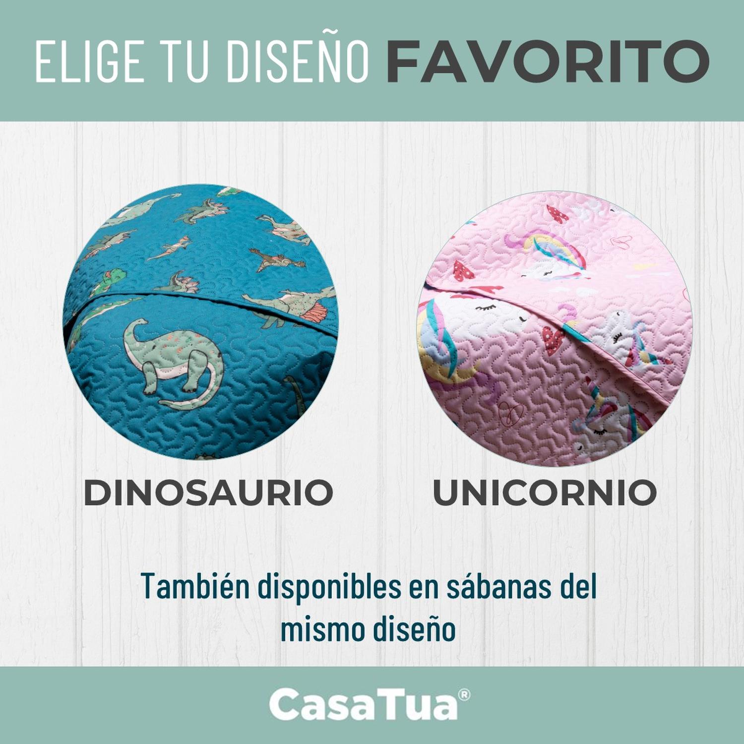 Cubrelecho Edredon Sencillo Estampado Niña Niño + Funda img #3