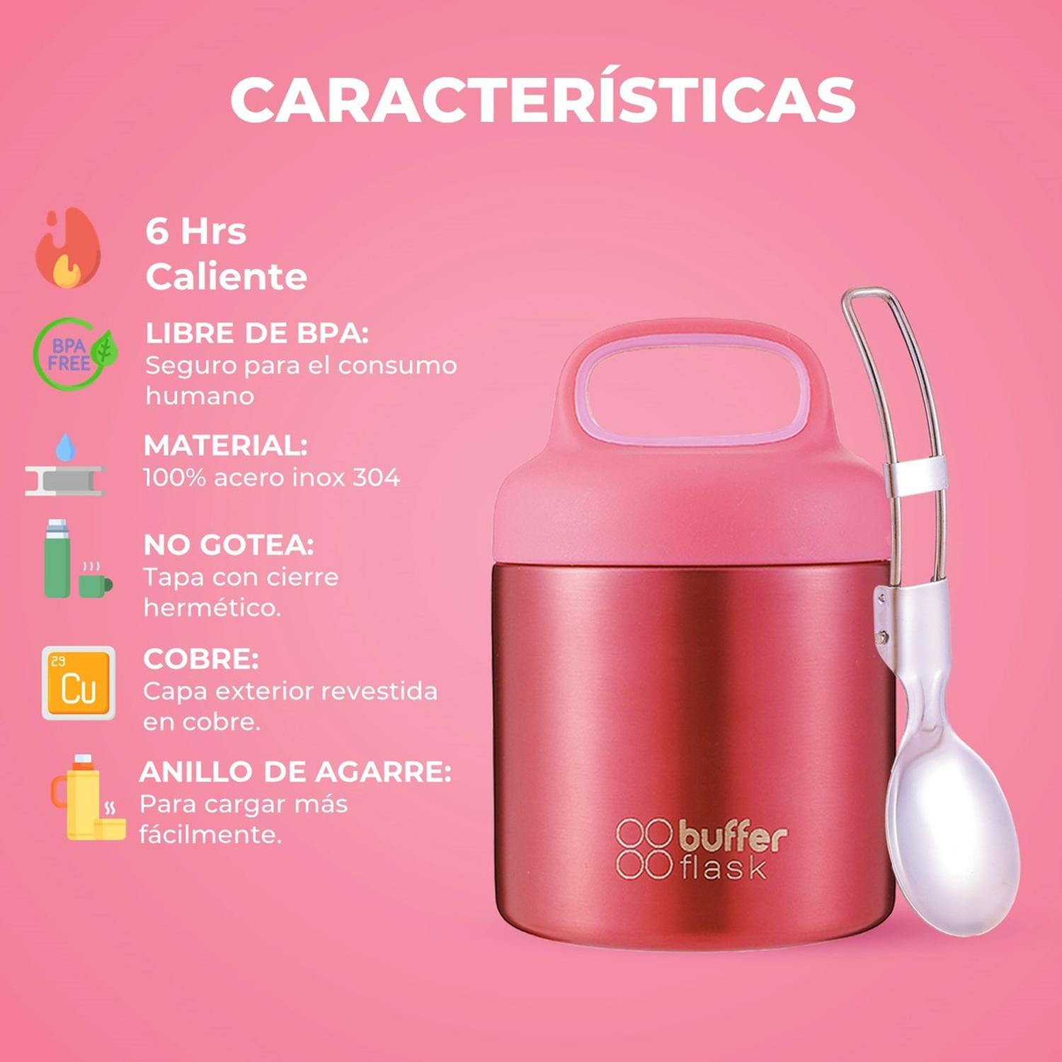 Termo Lonchera Termico Niños Buffer Acero Inoxidable 350l img #8