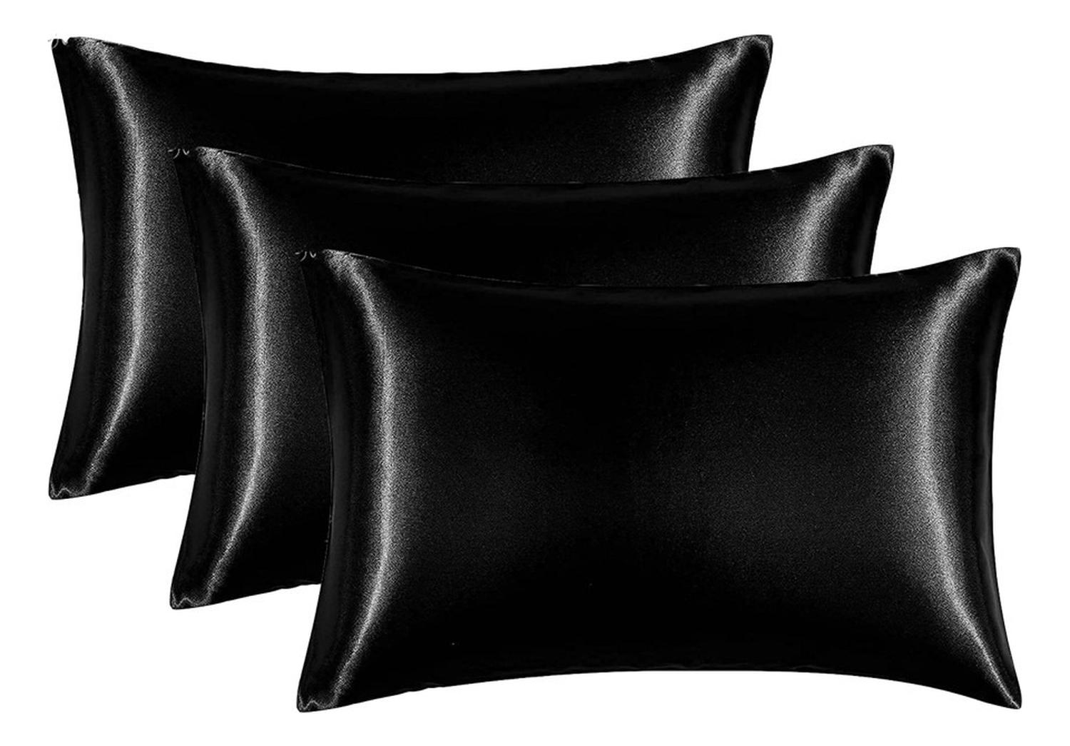Funda Almohada Satin Tipo Seda Set 3 Unidades 50x76cm img #1